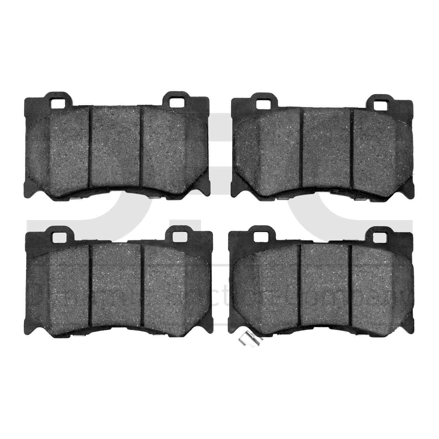 Dynamic Friction Company Disc Brake Pad Set  top view frsport 1310-1346-00