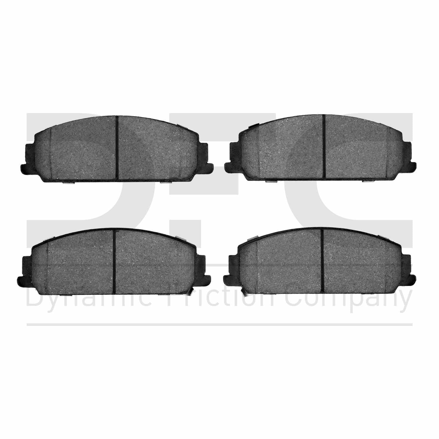 Dynamic Friction Company Disc Brake Pad Set  top view frsport 1310-1351-00