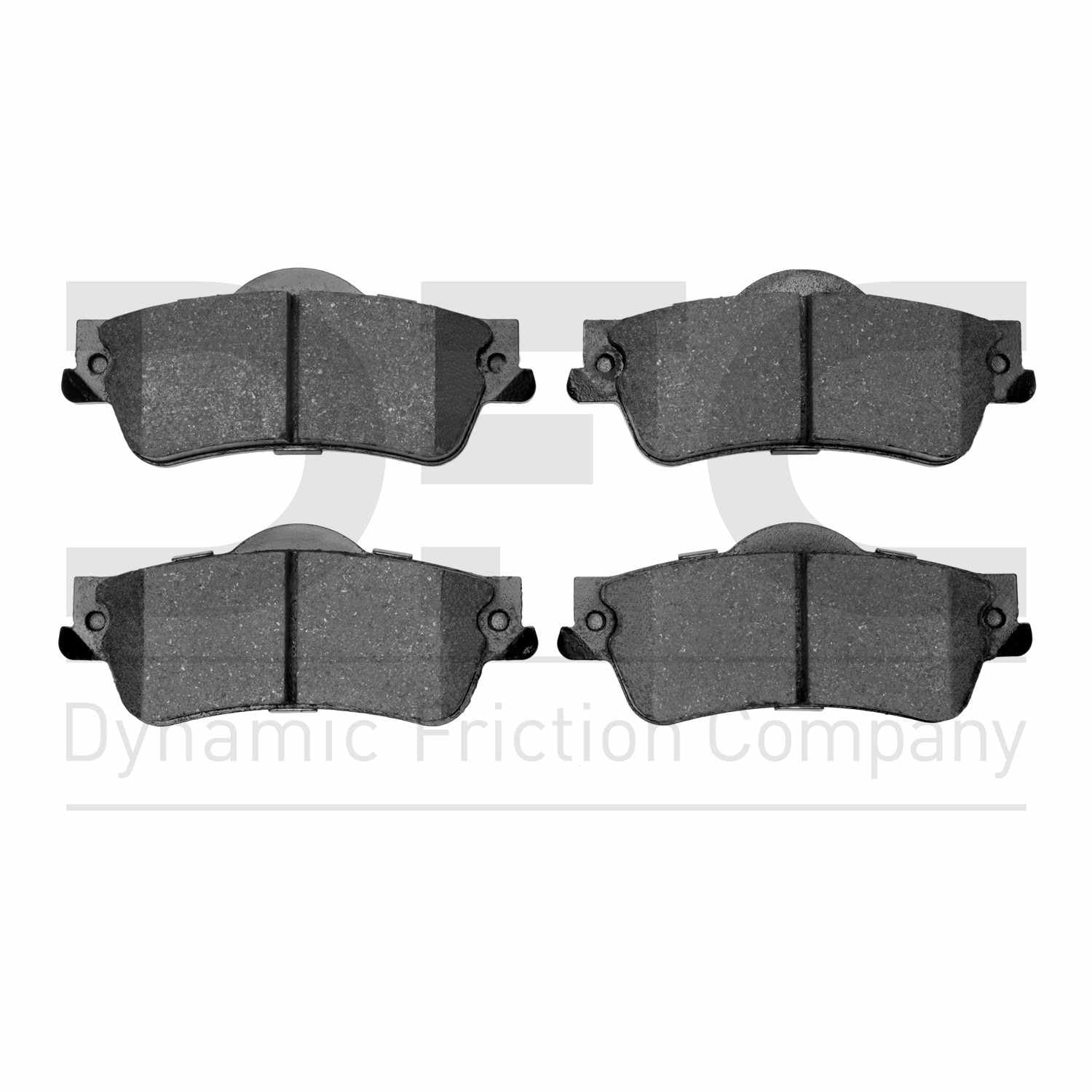 Dynamic Friction Company Disc Brake Pad Set  top view frsport 1310-1352-00