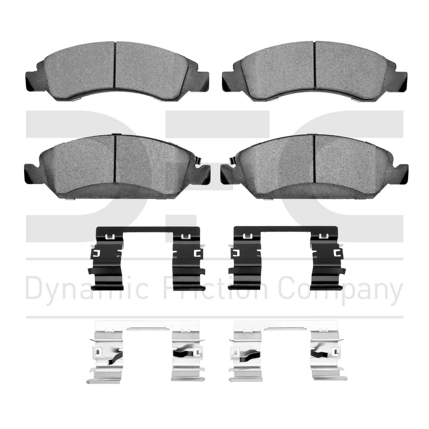 Dynamic Friction Company Disc Brake Pad Set  top view frsport 1310-1363-01