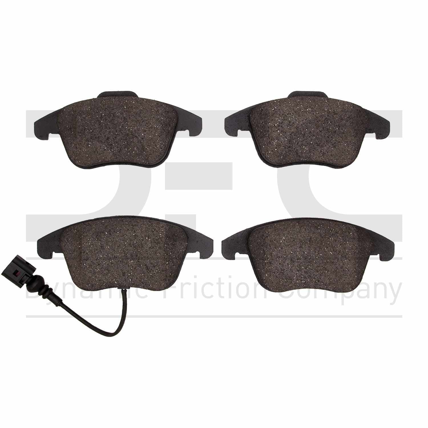 Dynamic Friction Company Disc Brake Pad Set  top view frsport 1310-1375-00