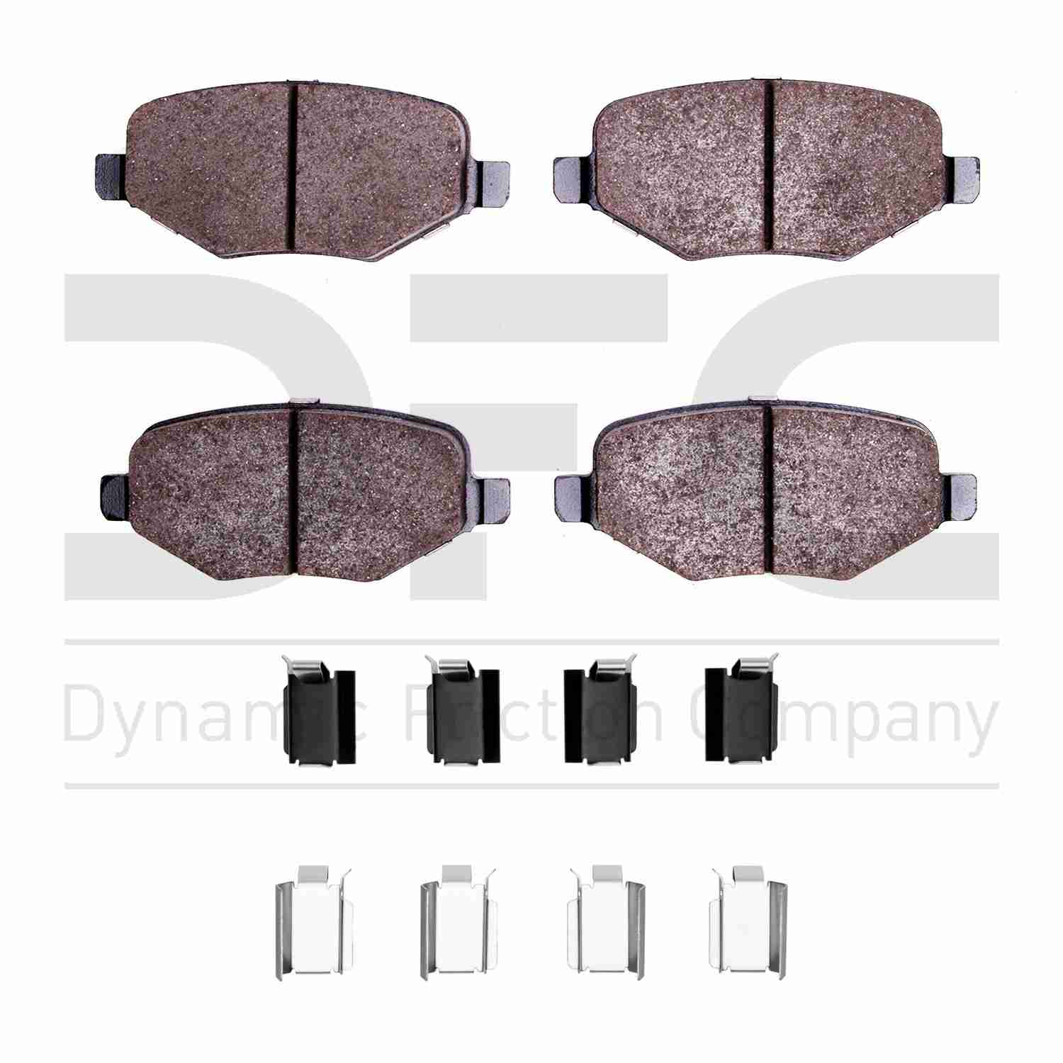 Dynamic Friction Company Disc Brake Pad Set  top view frsport 1310-1377-01