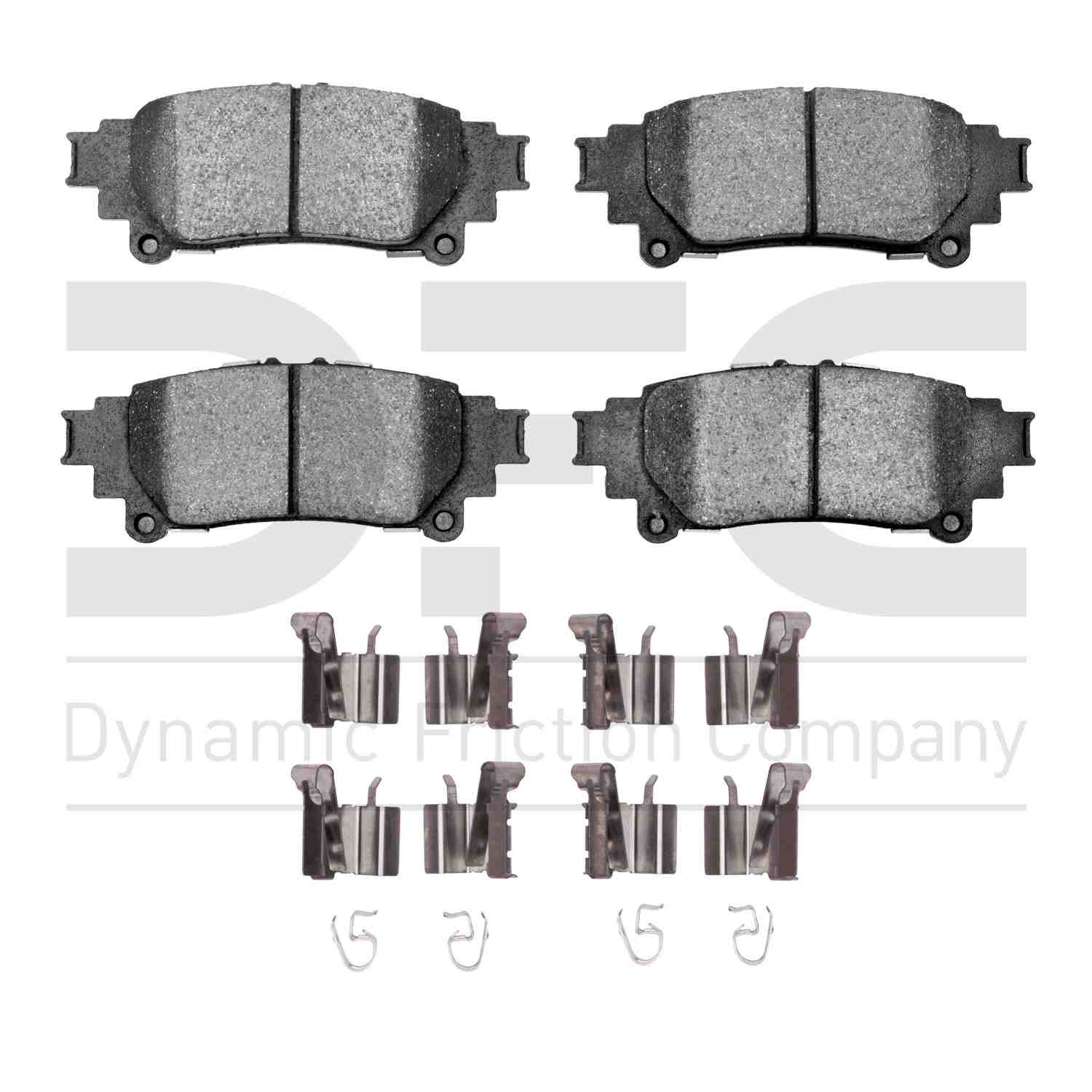 Dynamic Friction Company Disc Brake Pad Set  top view frsport 1310-1391-01