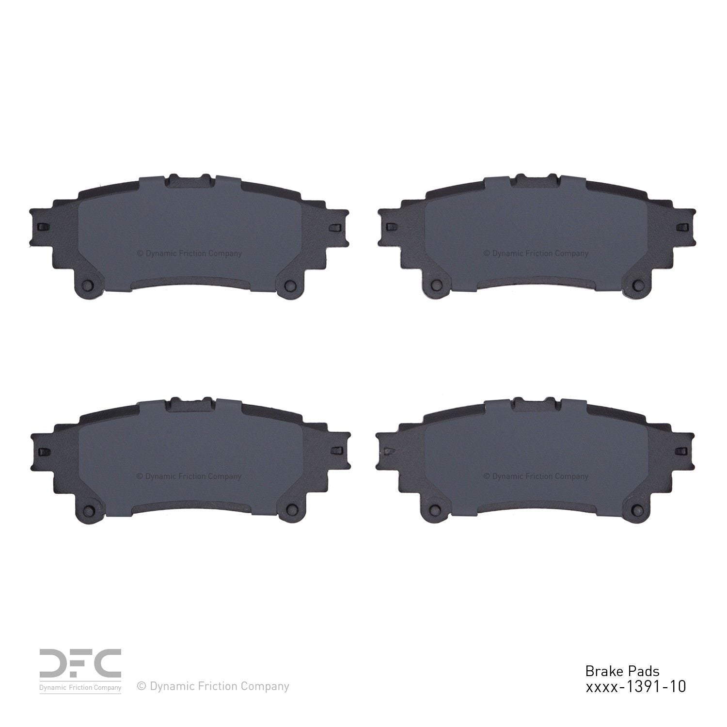 dynamic friction company disc brake pad set  frsport 1310-1391-10