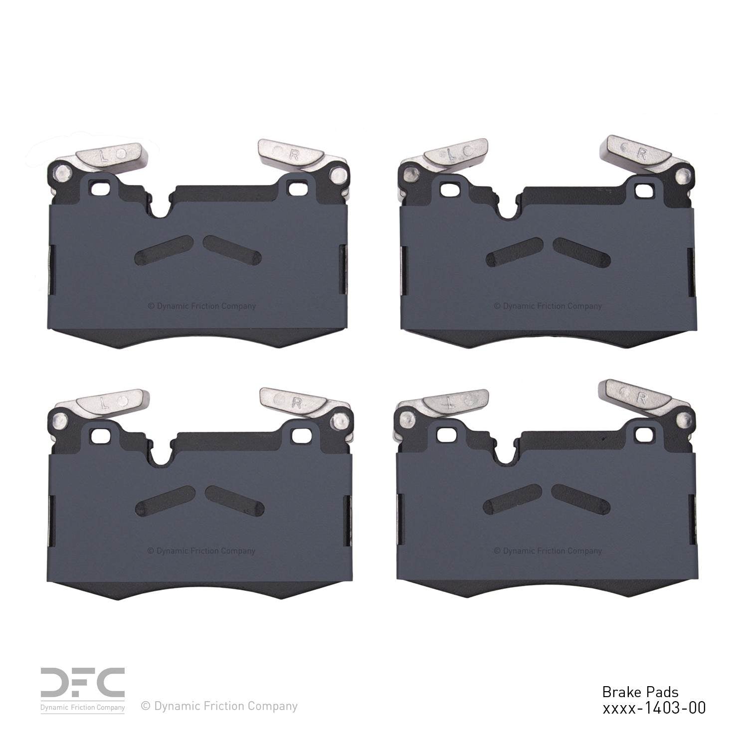 dynamic friction company disc brake pad set  frsport 1310-1403-00