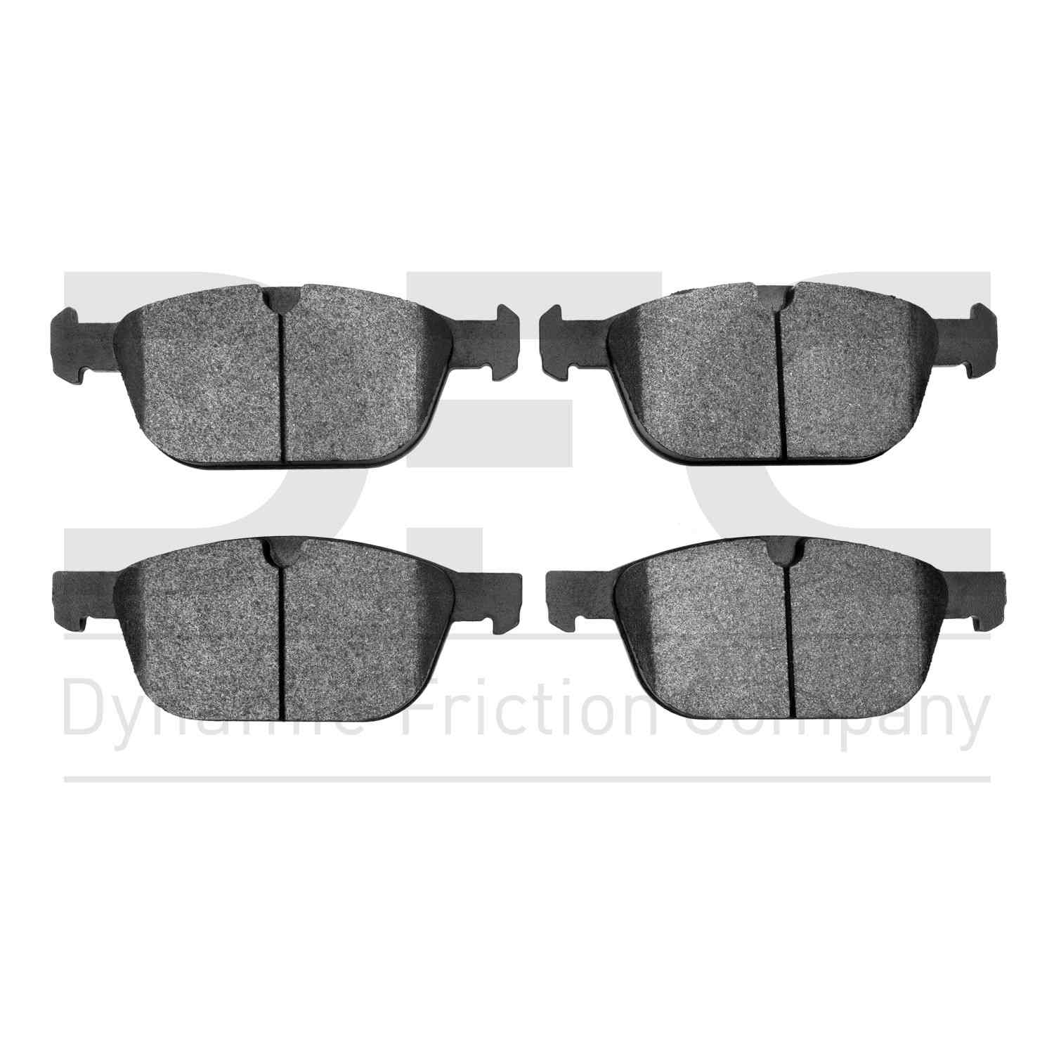 Dynamic Friction Company Disc Brake Pad Set  top view frsport 1310-1412-00