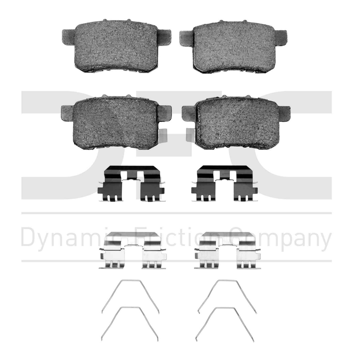 Dynamic Friction Company Disc Brake Pad Set  top view frsport 1310-1451-01