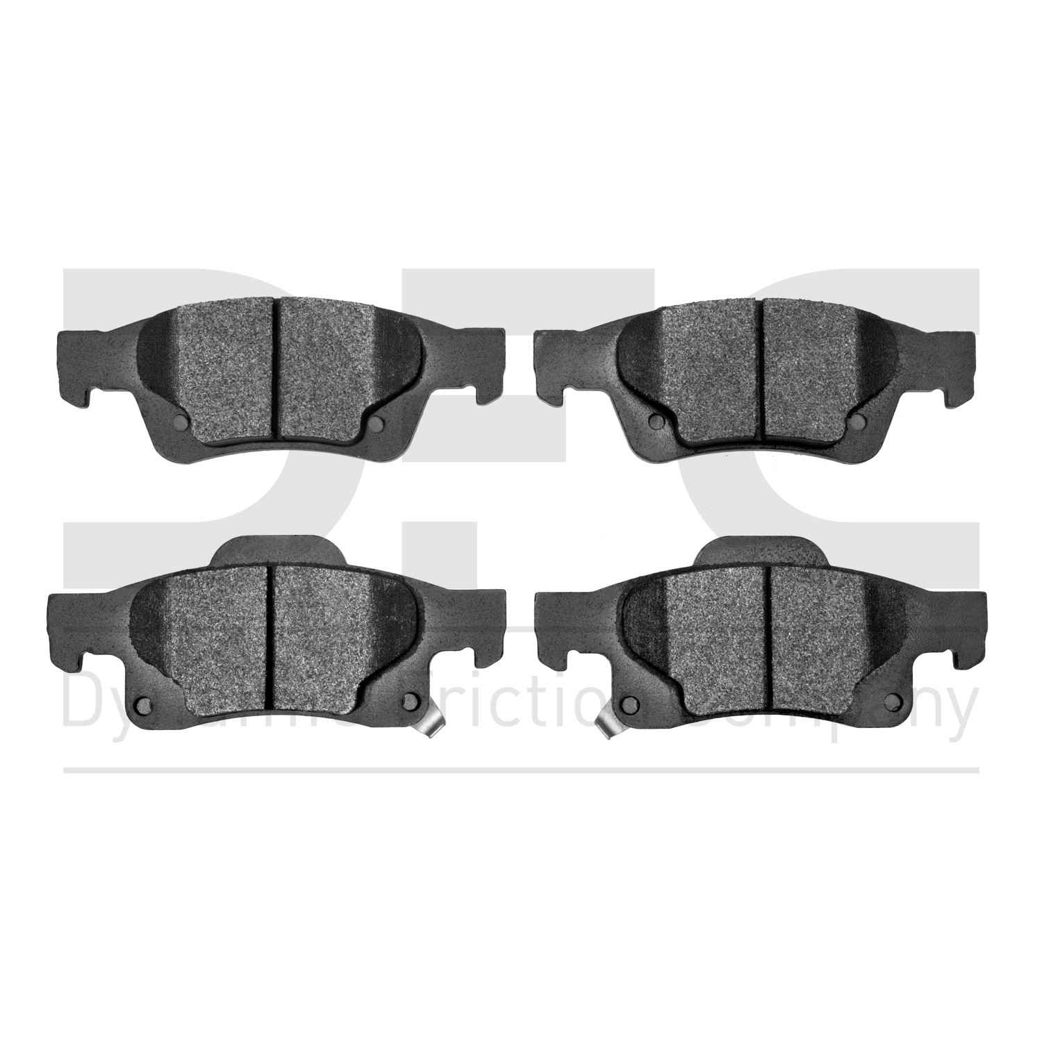 Dynamic Friction Company Disc Brake Pad Set  top view frsport 1310-1498-00