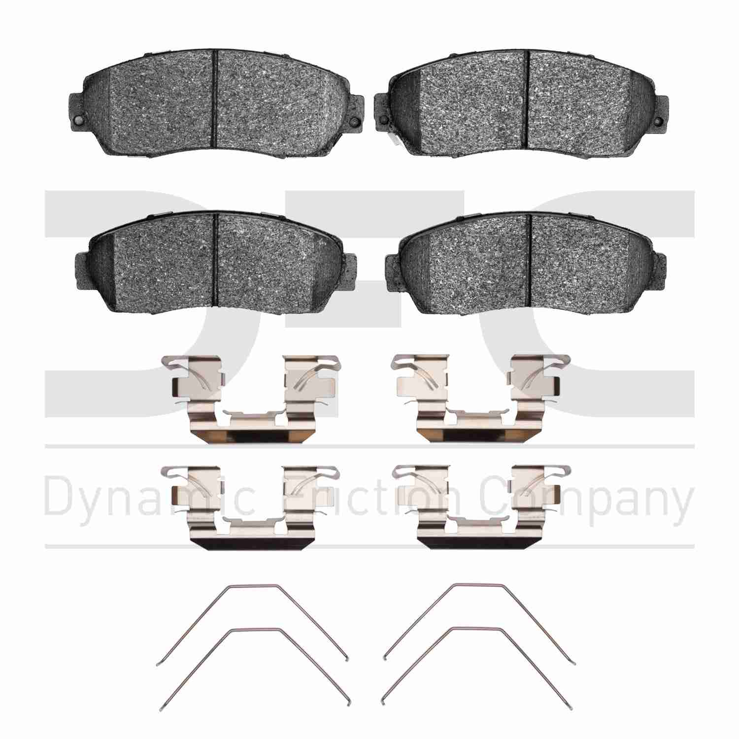 Dynamic Friction Company Disc Brake Pad Set  top view frsport 1310-1521-01