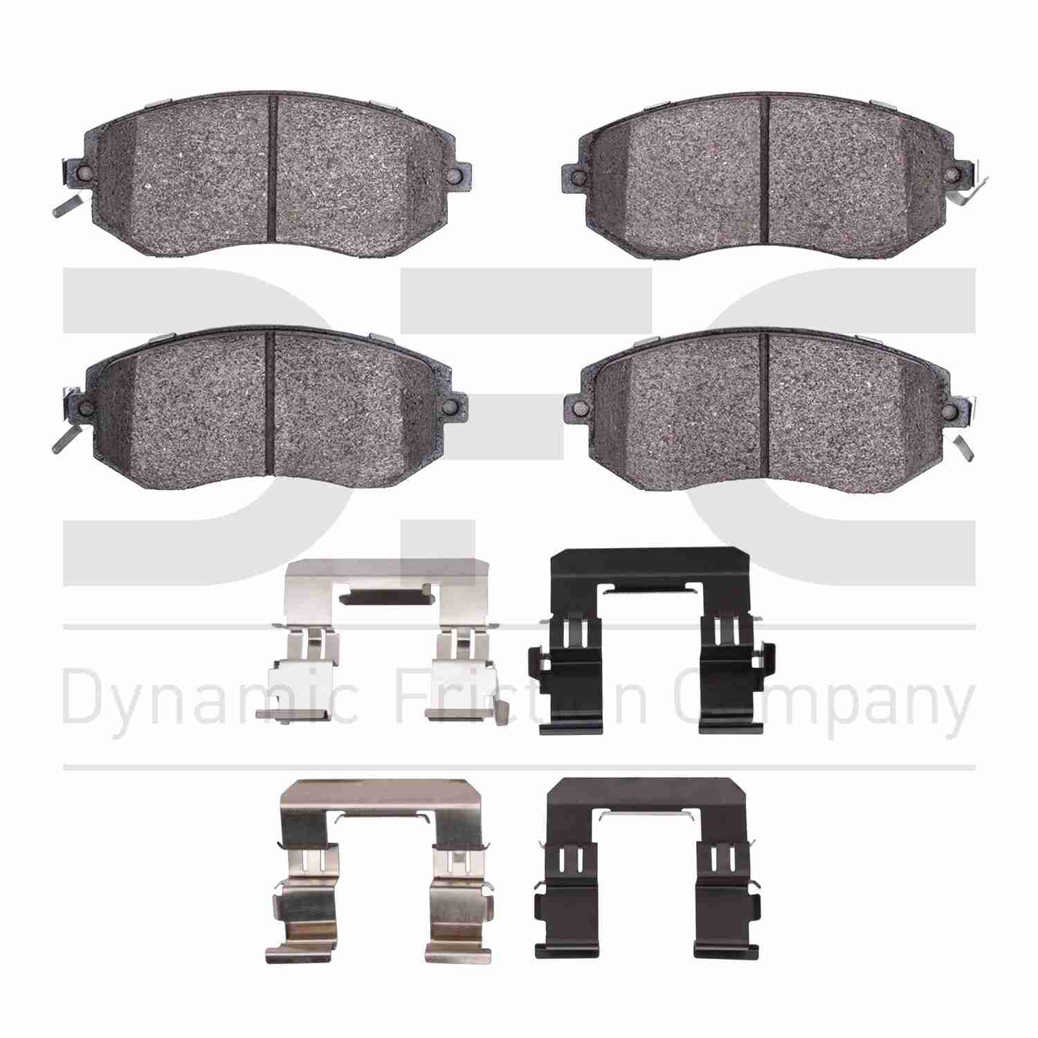 Dynamic Friction Company Disc Brake Pad Set  top view frsport 1310-1539-01