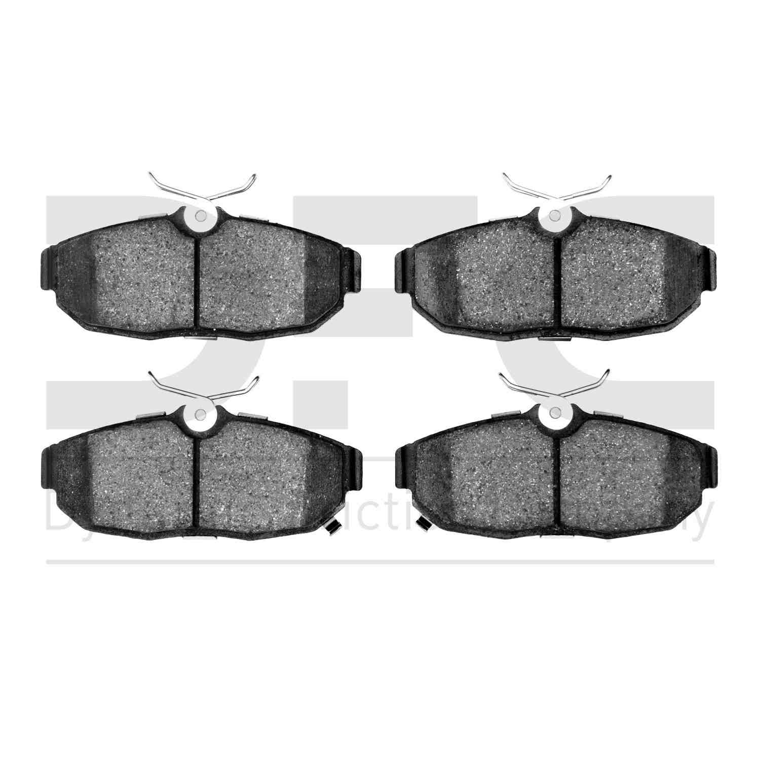 Dynamic Friction Company Disc Brake Pad Set  top view frsport 1310-1562-00