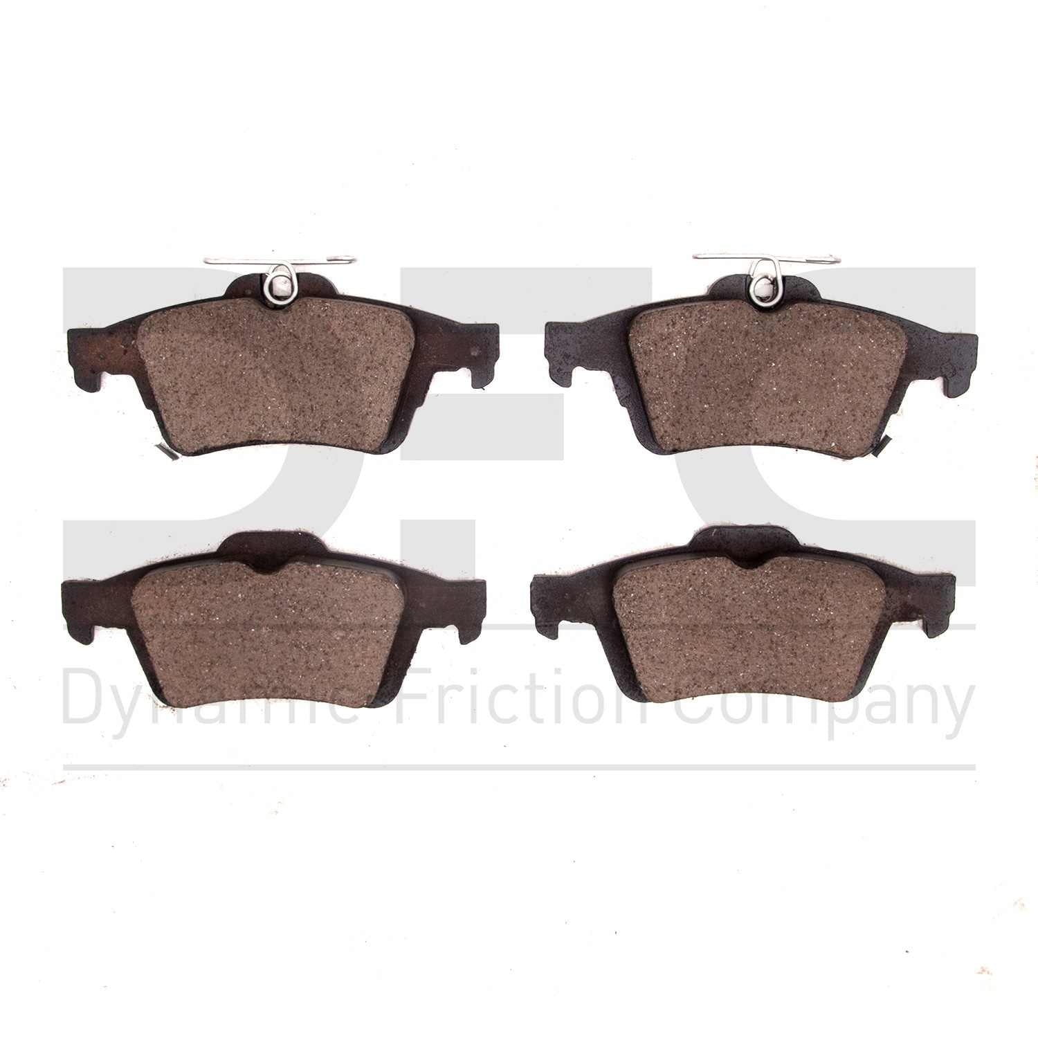 Dynamic Friction Company Disc Brake Pad Set  top view frsport 1310-1564-10