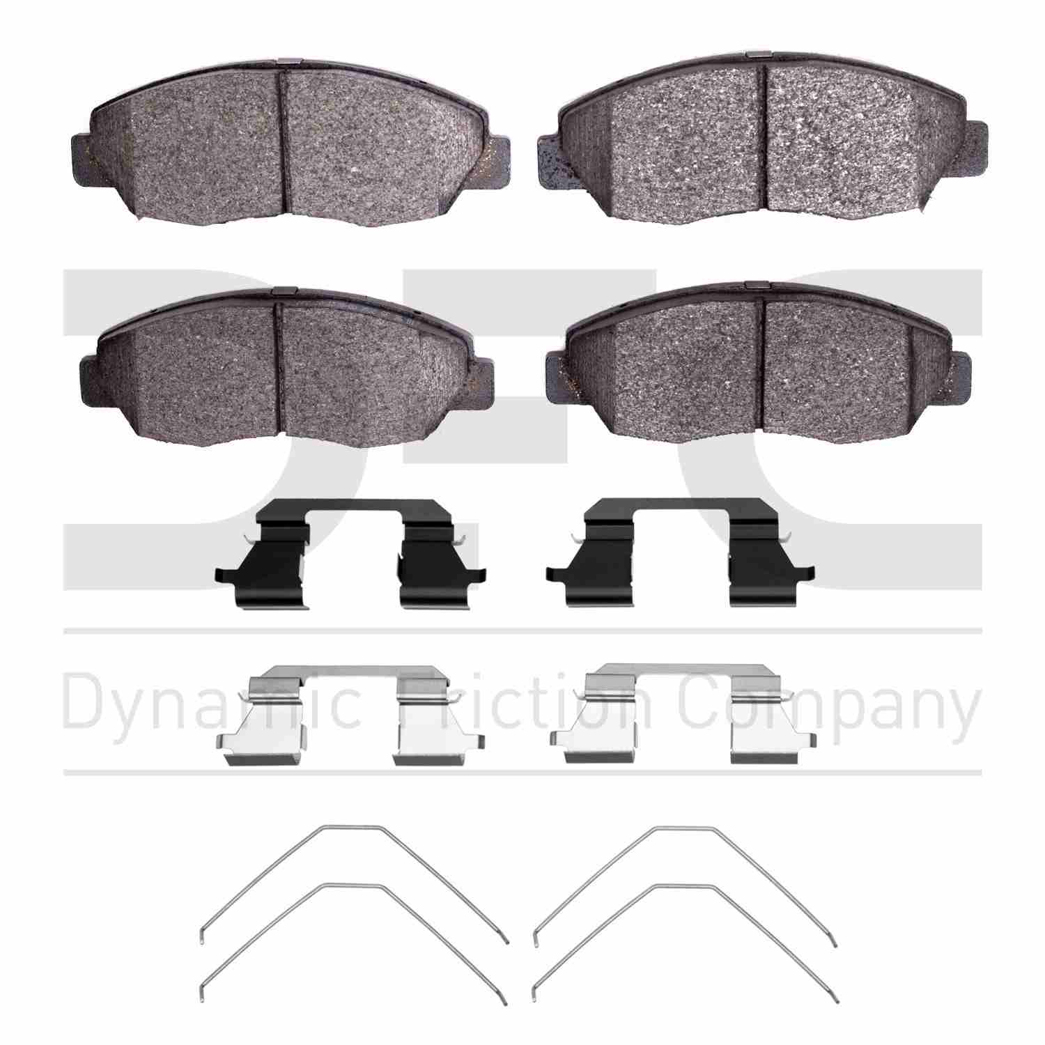 Dynamic Friction Company Disc Brake Pad Set  top view frsport 1310-1578-01