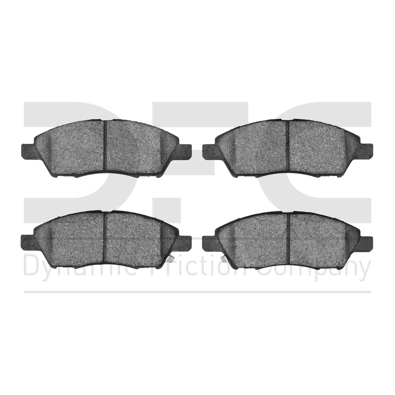 Dynamic Friction Company Disc Brake Pad Set  top view frsport 1310-1592-00