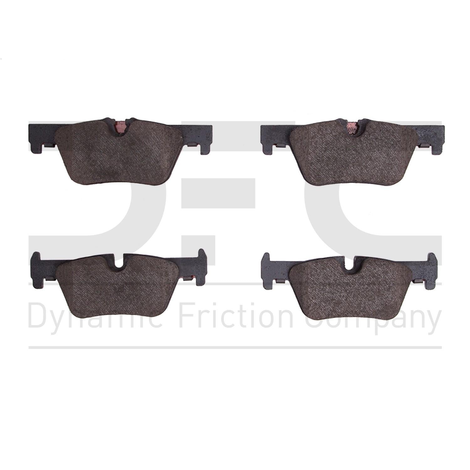 Dynamic Friction Company Disc Brake Pad Set  top view frsport 1310-1613-00