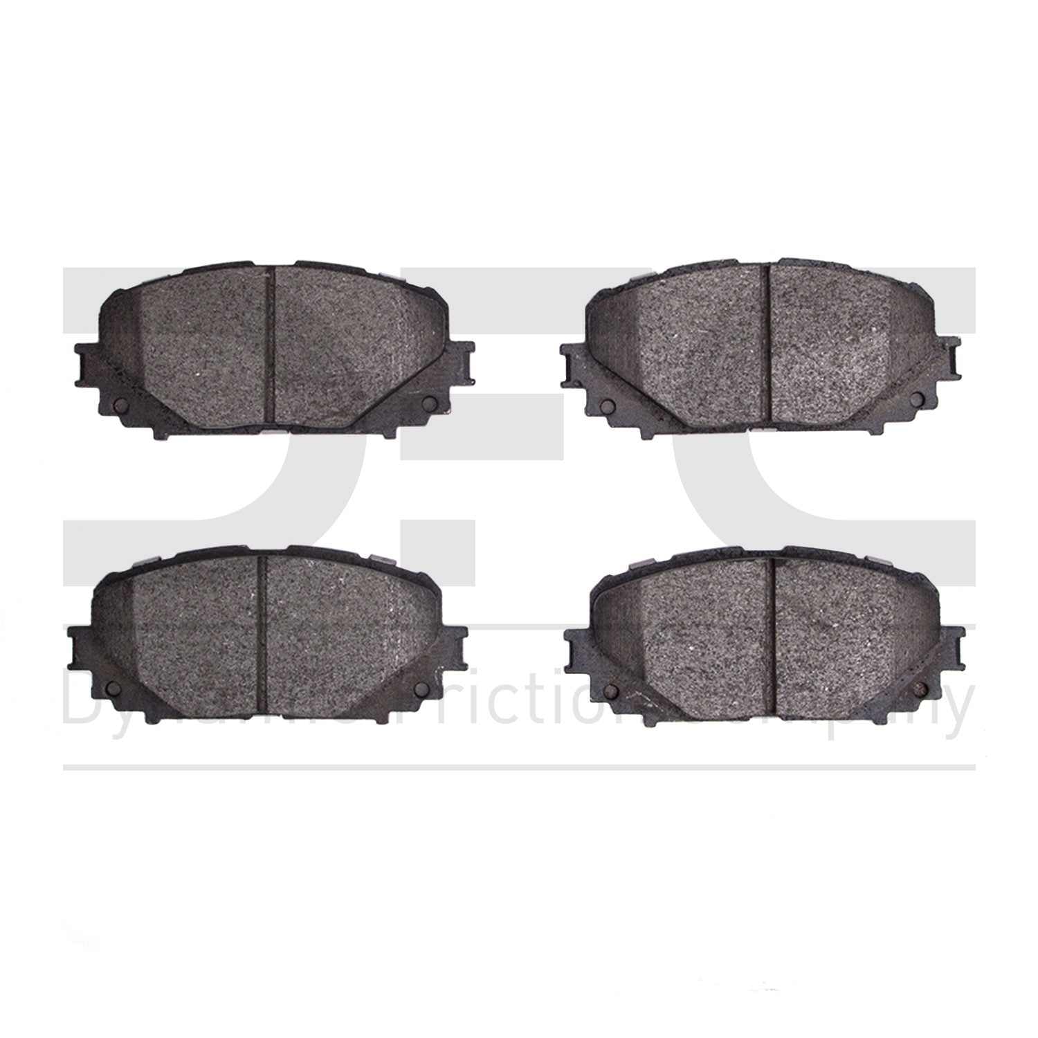 Dynamic Friction Company Disc Brake Pad Set  top view frsport 1310-1628-00