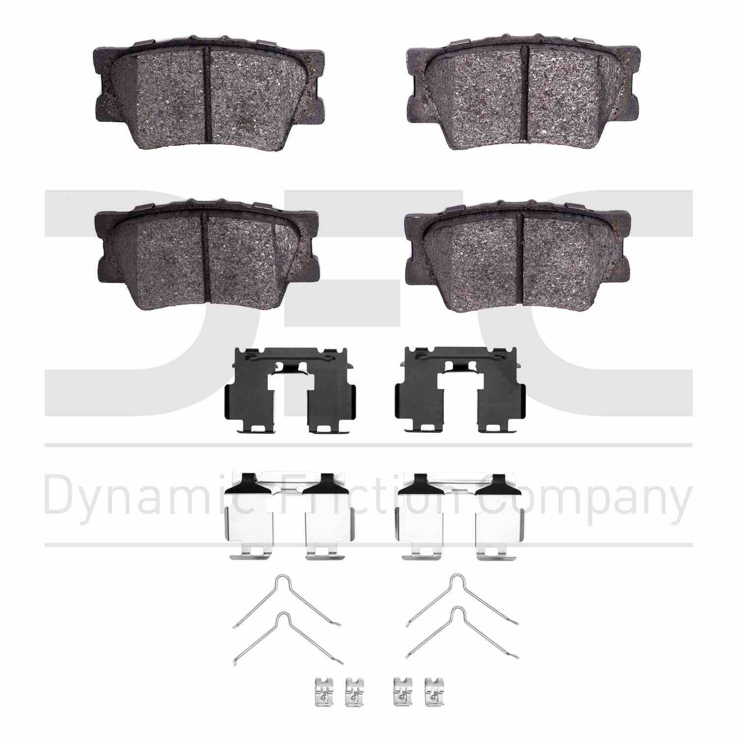 Dynamic Friction Company Disc Brake Pad Set  top view frsport 1310-1632-01