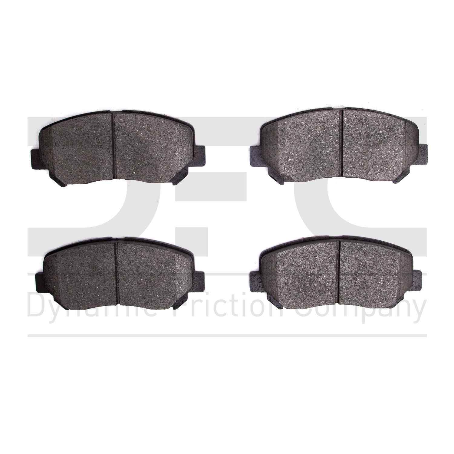 Dynamic Friction Company Disc Brake Pad Set  top view frsport 1310-1640-00