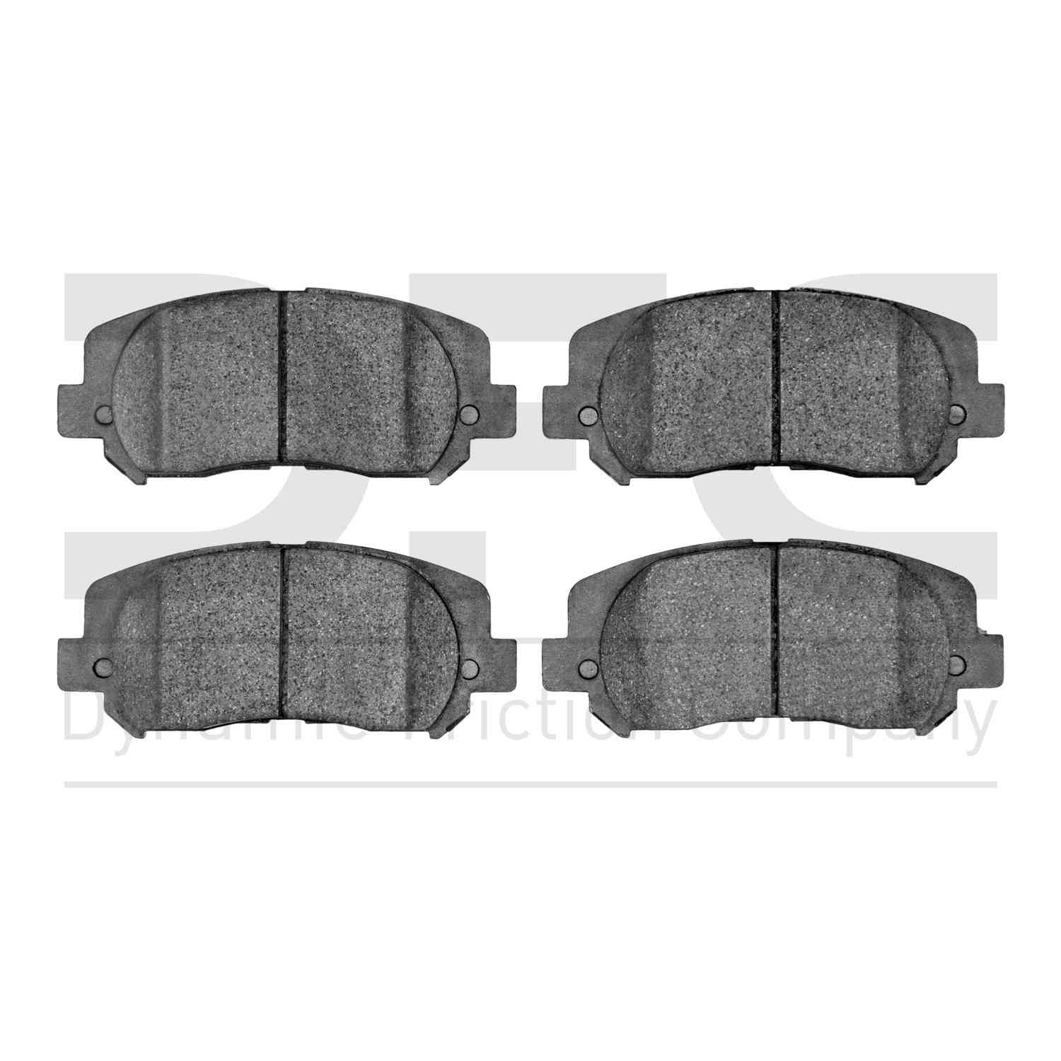 Dynamic Friction Company Disc Brake Pad Set  top view frsport 1310-1640-10