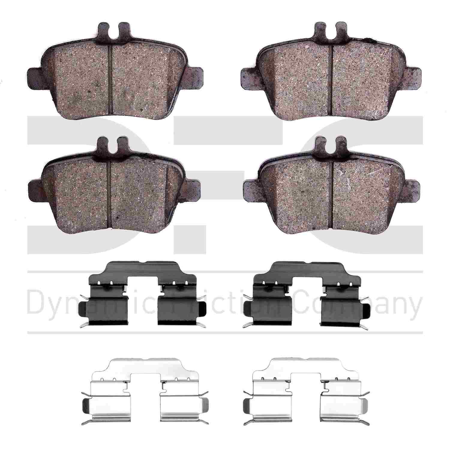 Dynamic Friction Company Disc Brake Pad Set  top view frsport 1310-1646-02