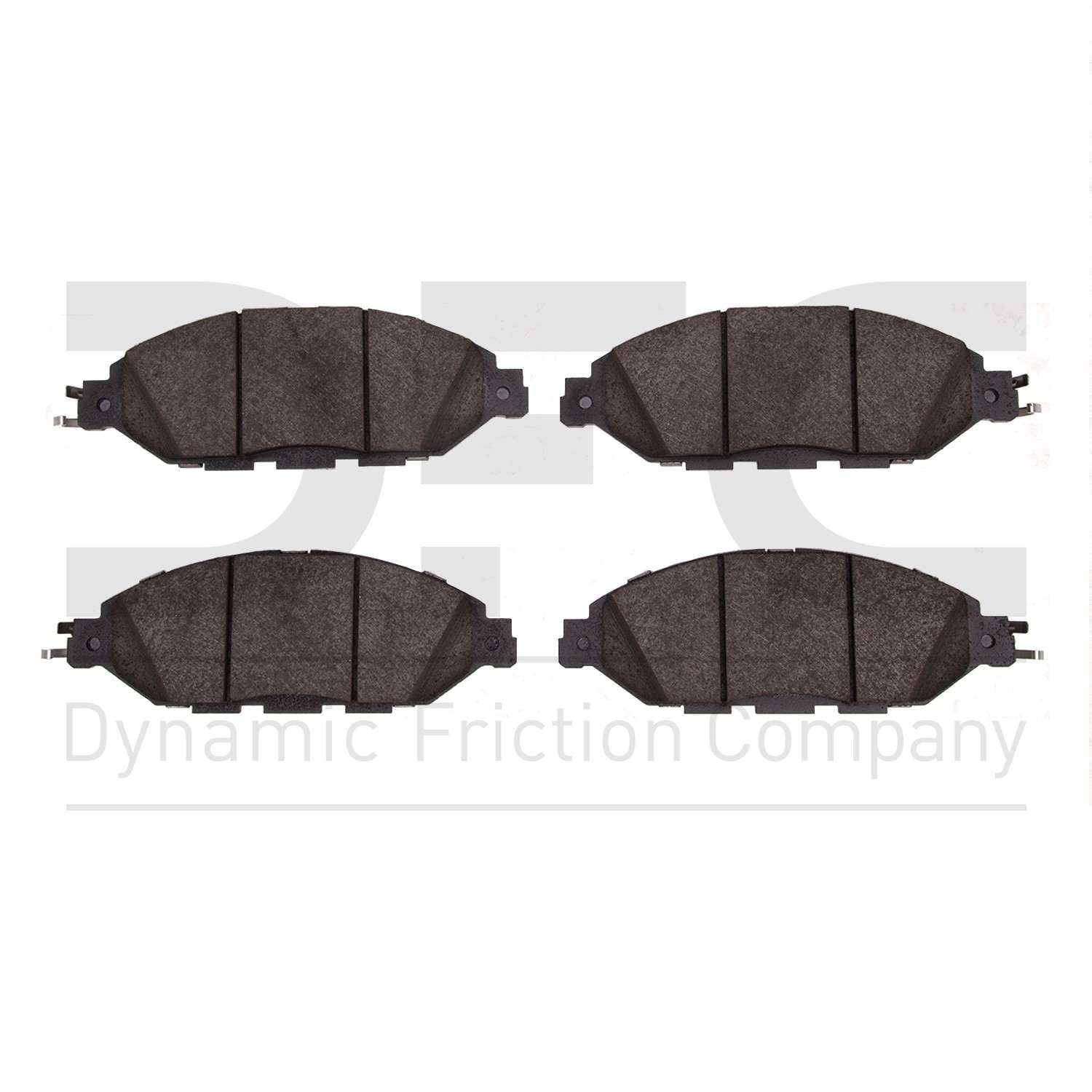 Dynamic Friction Company Disc Brake Pad Set  top view frsport 1310-1649-00