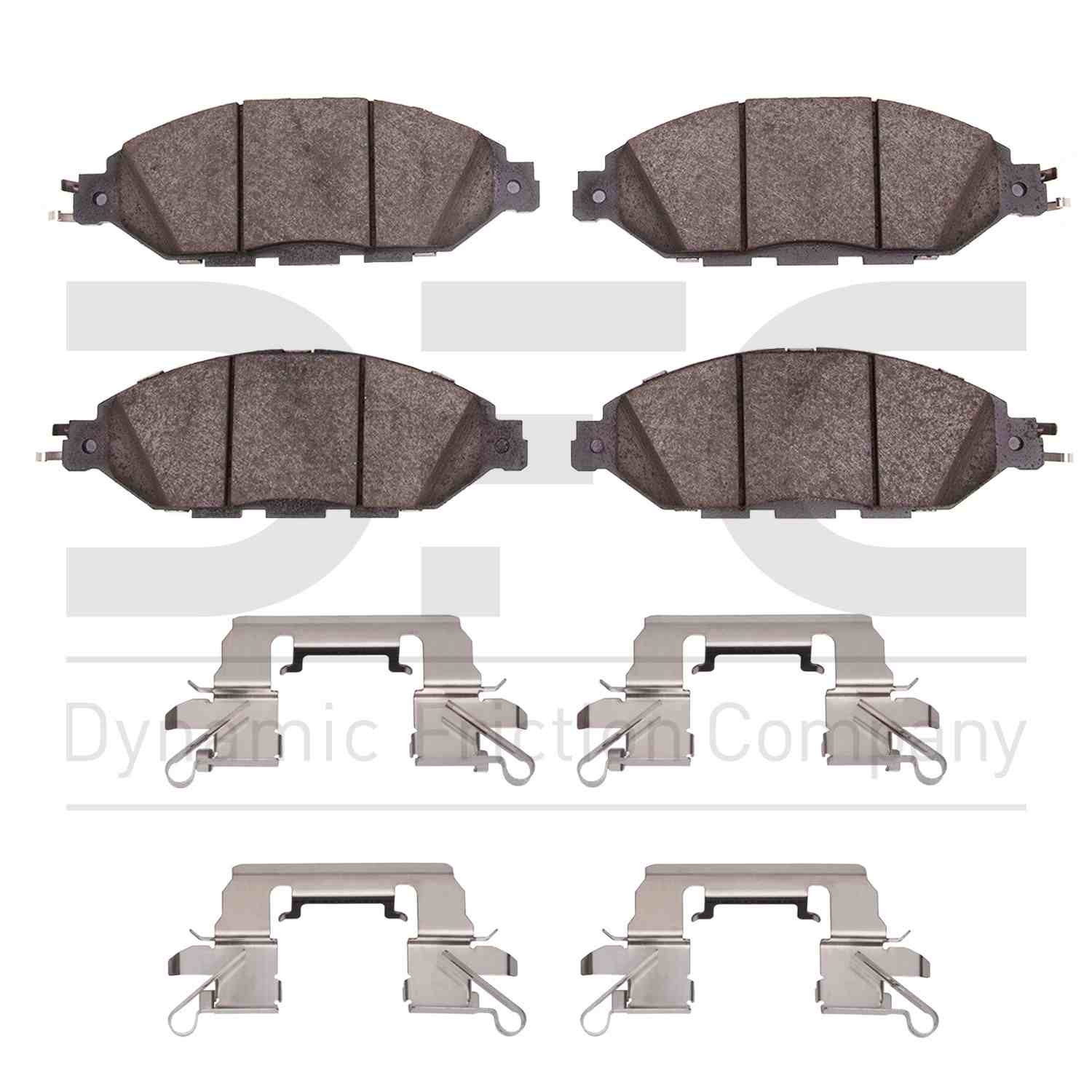 Dynamic Friction Company Disc Brake Pad Set  top view frsport 1310-1649-01