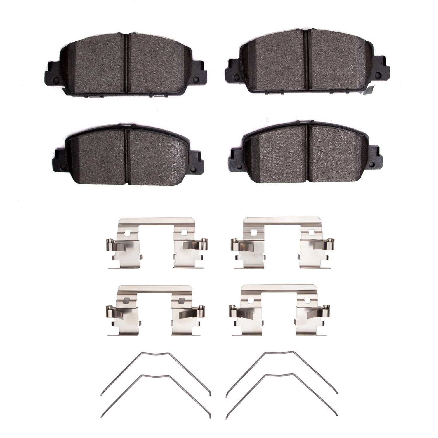 Dynamic Friction Company Disc Brake Pad Set  top view frsport 1310-1654-01