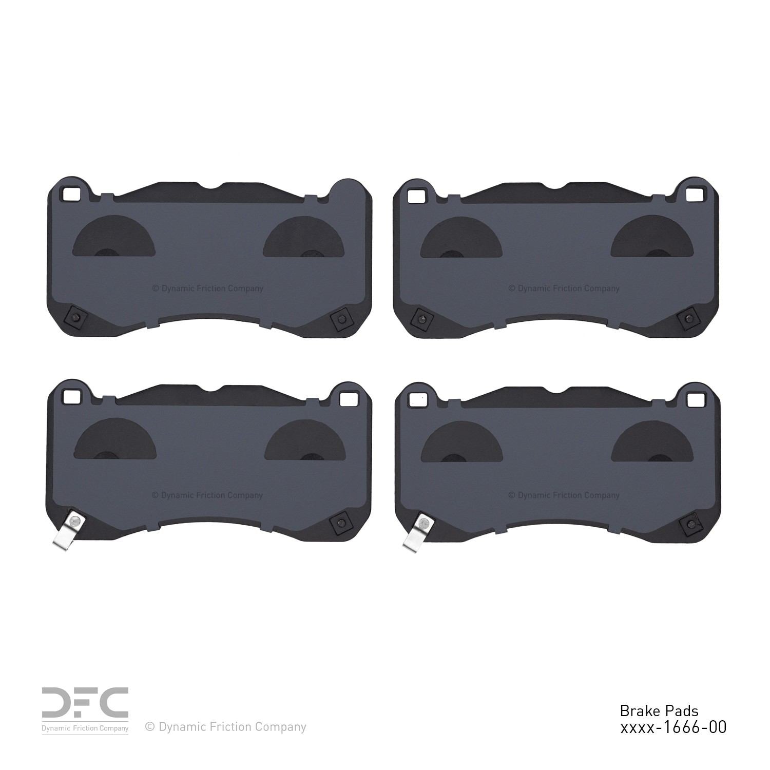 dynamic friction company disc brake pad set  frsport 1310-1666-00