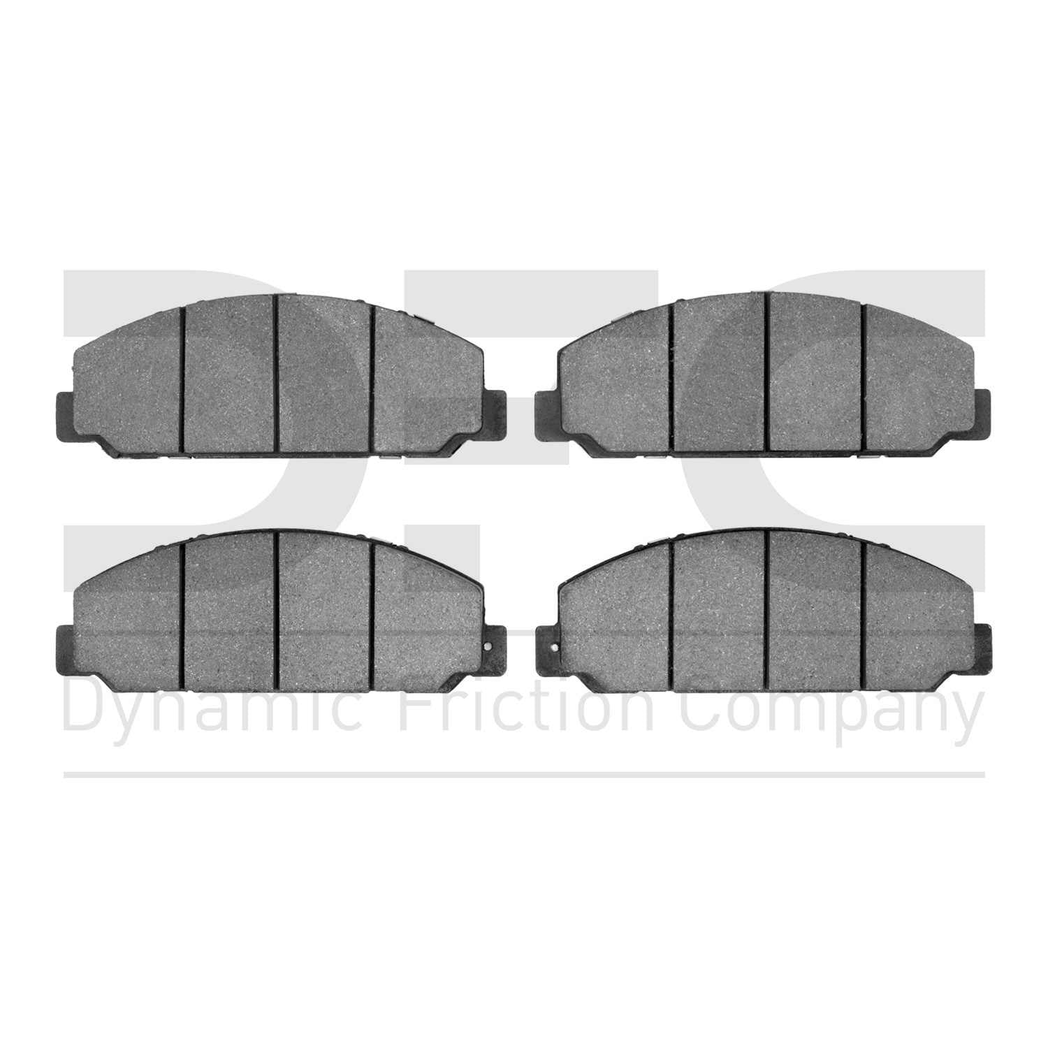 Dynamic Friction Company Disc Brake Pad Set  top view frsport 1310-1683-00