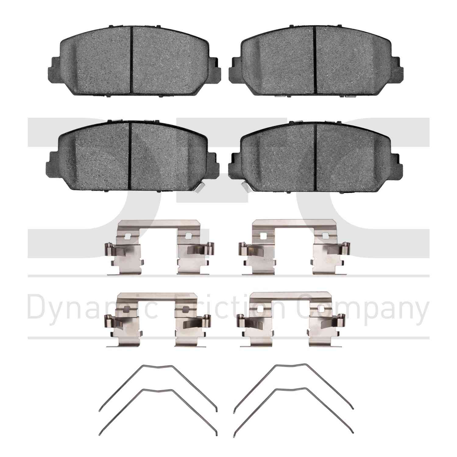 Dynamic Friction Company Disc Brake Pad Set  top view frsport 1310-1697-01