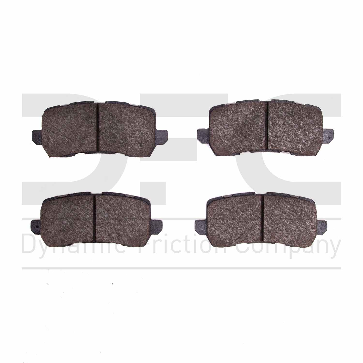 Dynamic Friction Company Disc Brake Pad Set  top view frsport 1310-1698-00