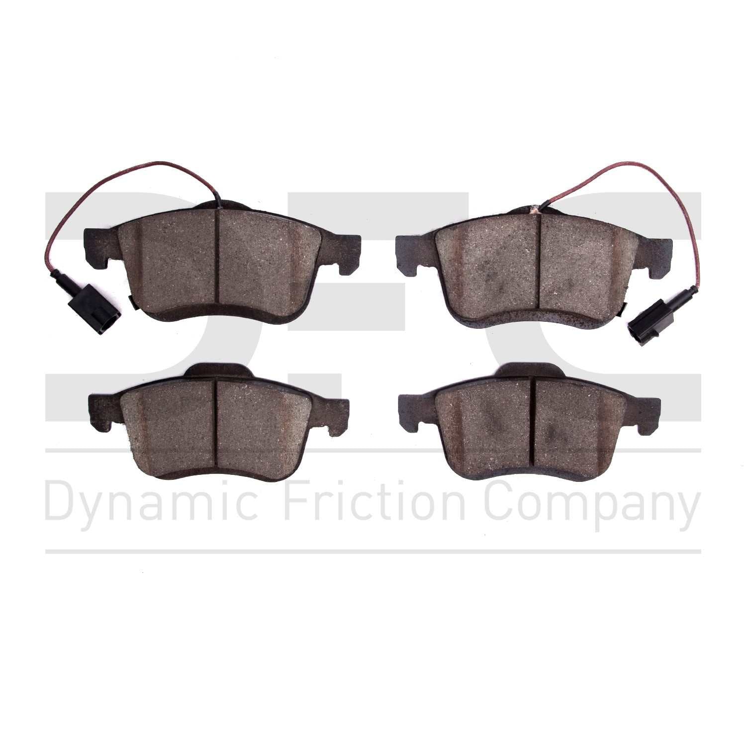 Dynamic Friction Company Disc Brake Pad Set  top view frsport 1310-1721-10