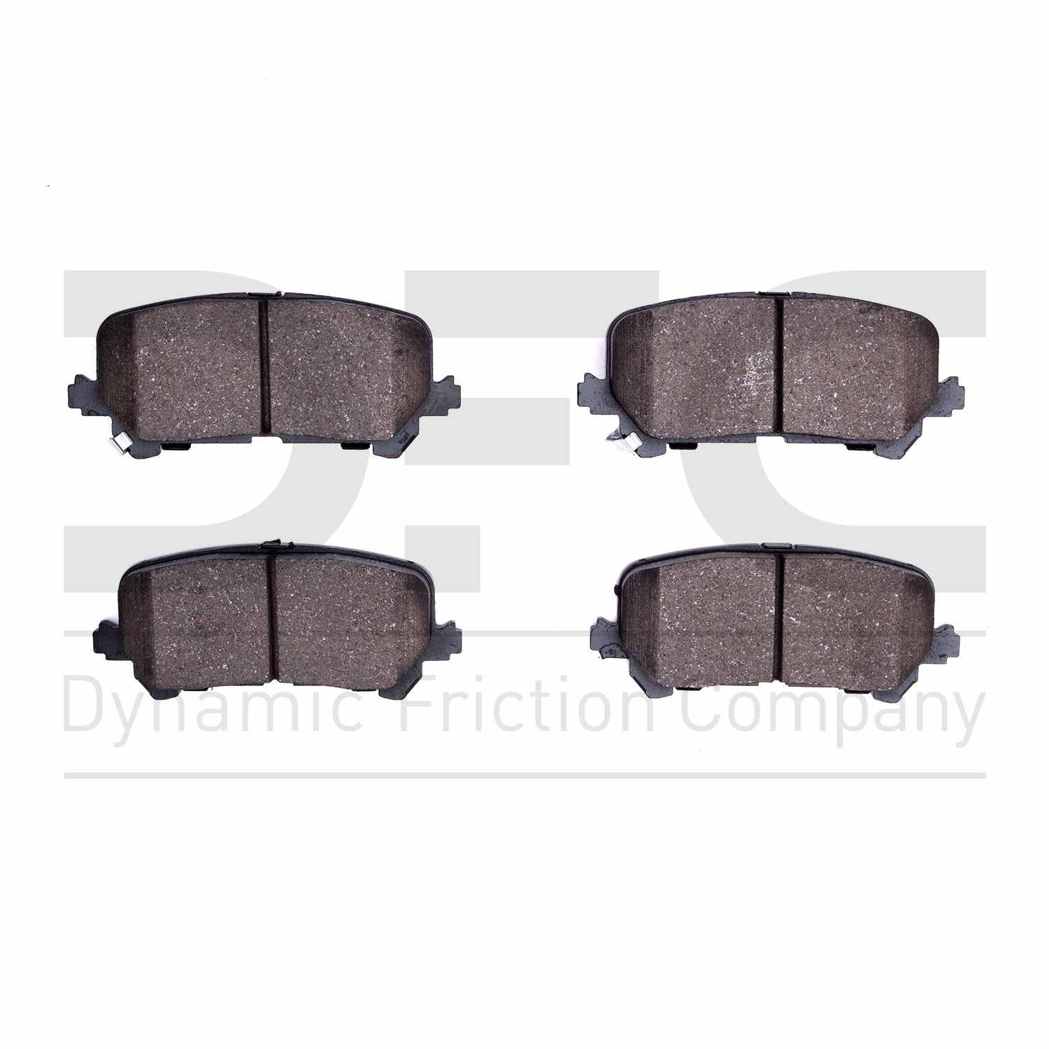 Dynamic Friction Company Disc Brake Pad Set  top view frsport 1310-1724-00