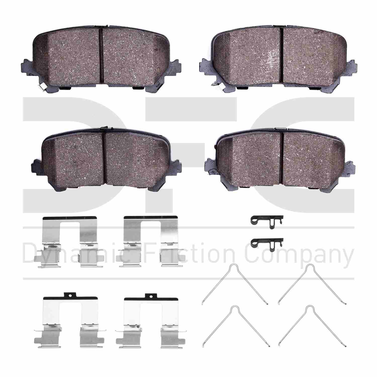 Dynamic Friction Company Disc Brake Pad Set  top view frsport 1310-1724-01