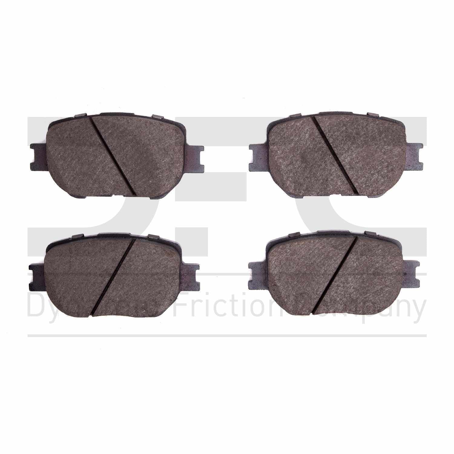 Dynamic Friction Company Disc Brake Pad Set  top view frsport 1310-1733-00