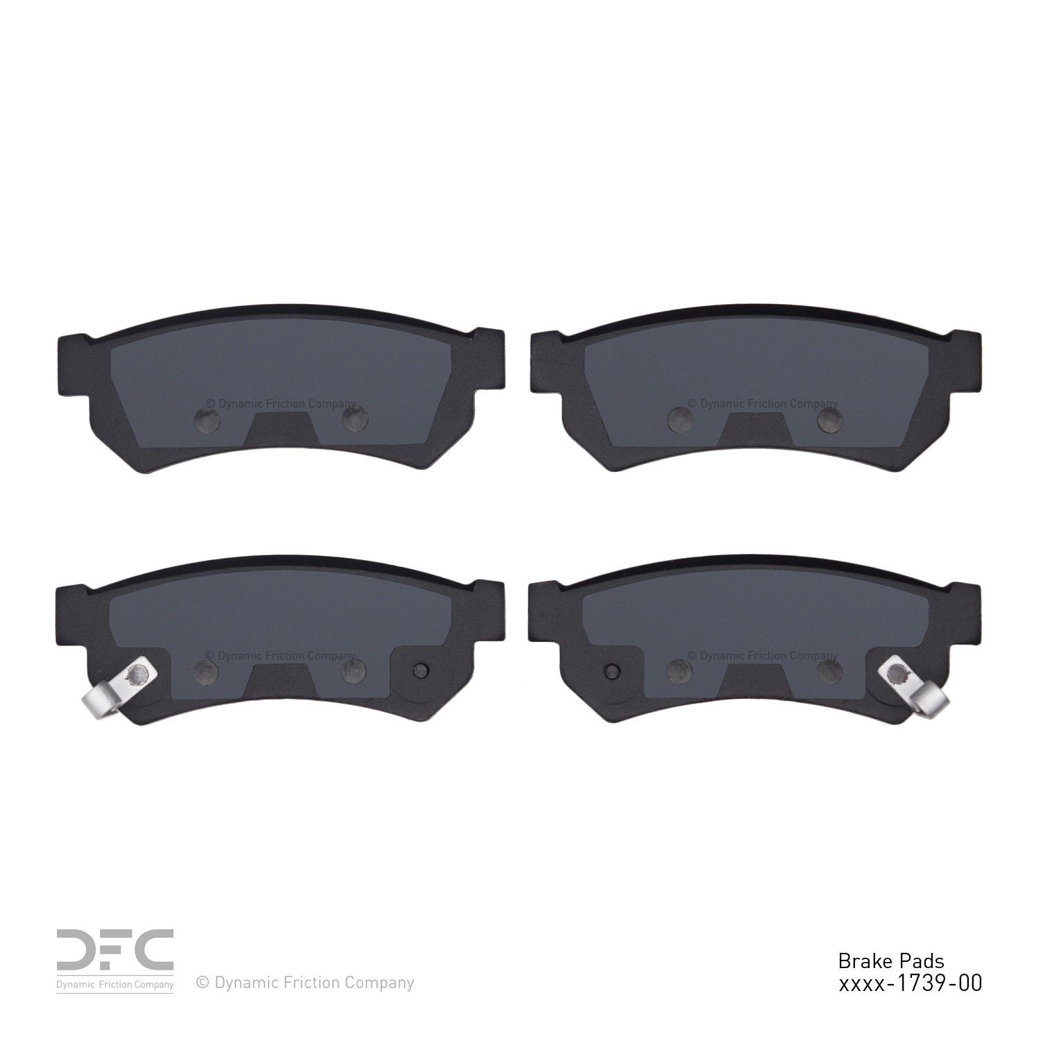 dynamic friction company disc brake pad set  frsport 1310-1739-00