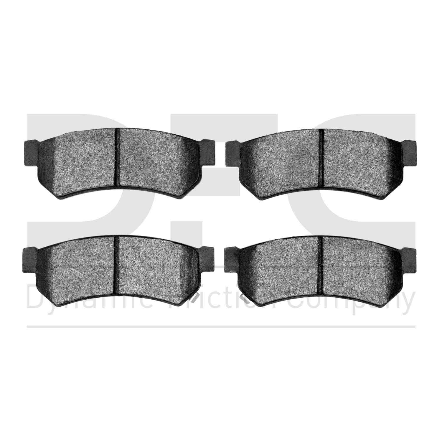 Dynamic Friction Company Disc Brake Pad Set  top view frsport 1310-1739-00