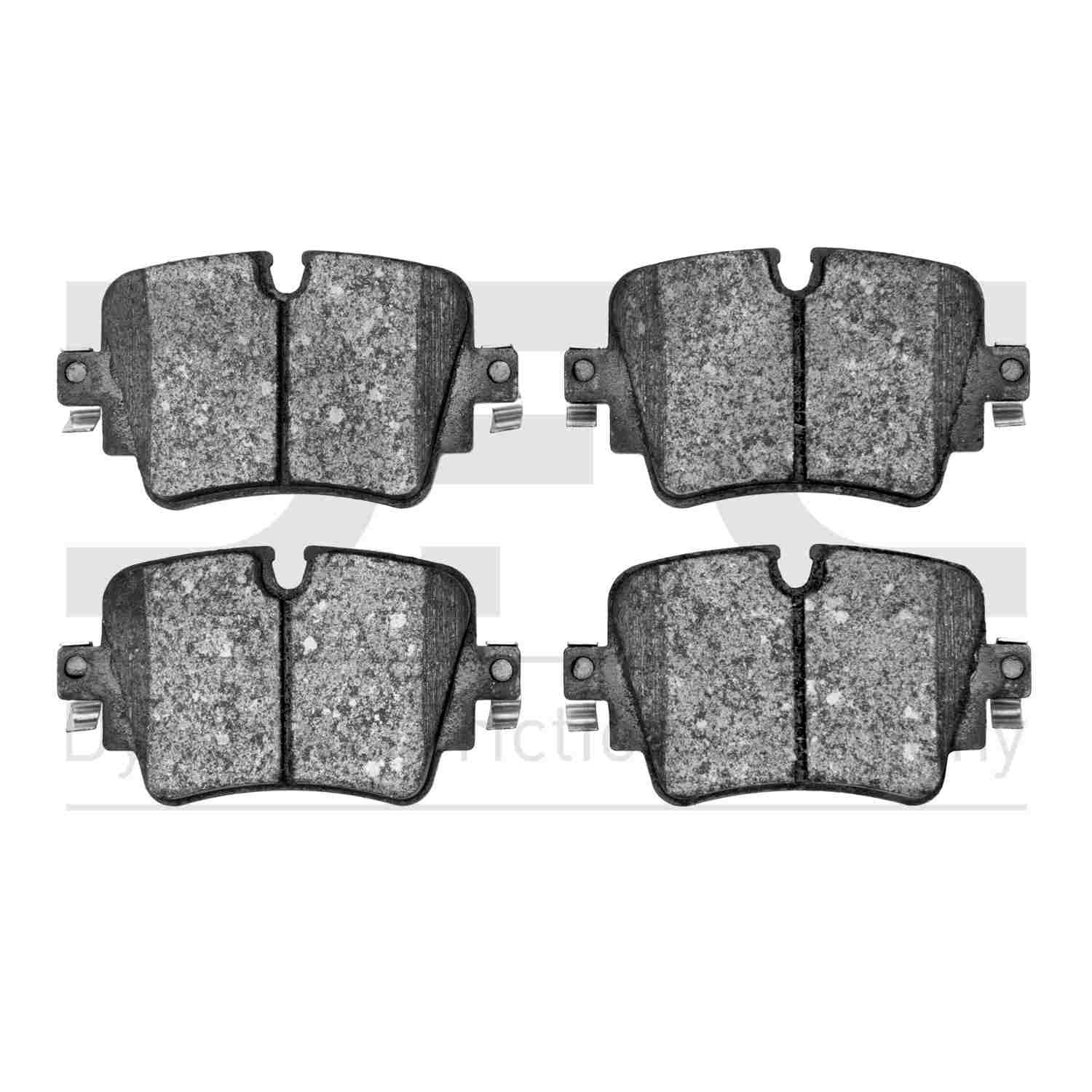 Dynamic Friction Company Disc Brake Pad Set  top view frsport 1310-1752-00