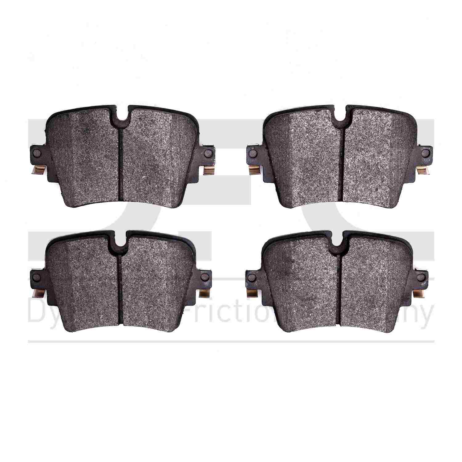 Dynamic Friction Company Disc Brake Pad Set  top view frsport 1310-1753-00