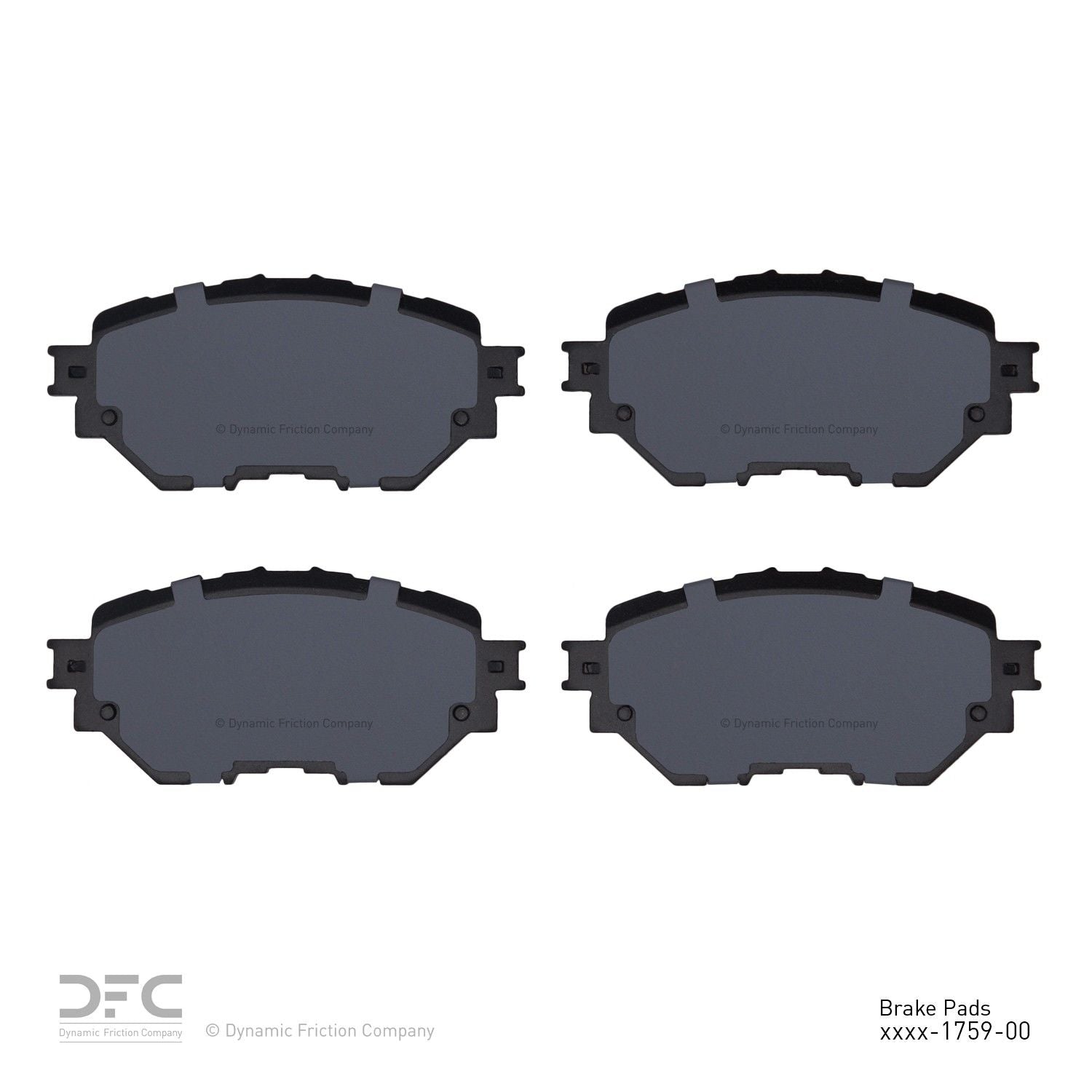 dynamic friction company disc brake pad set  frsport 1310-1759-00