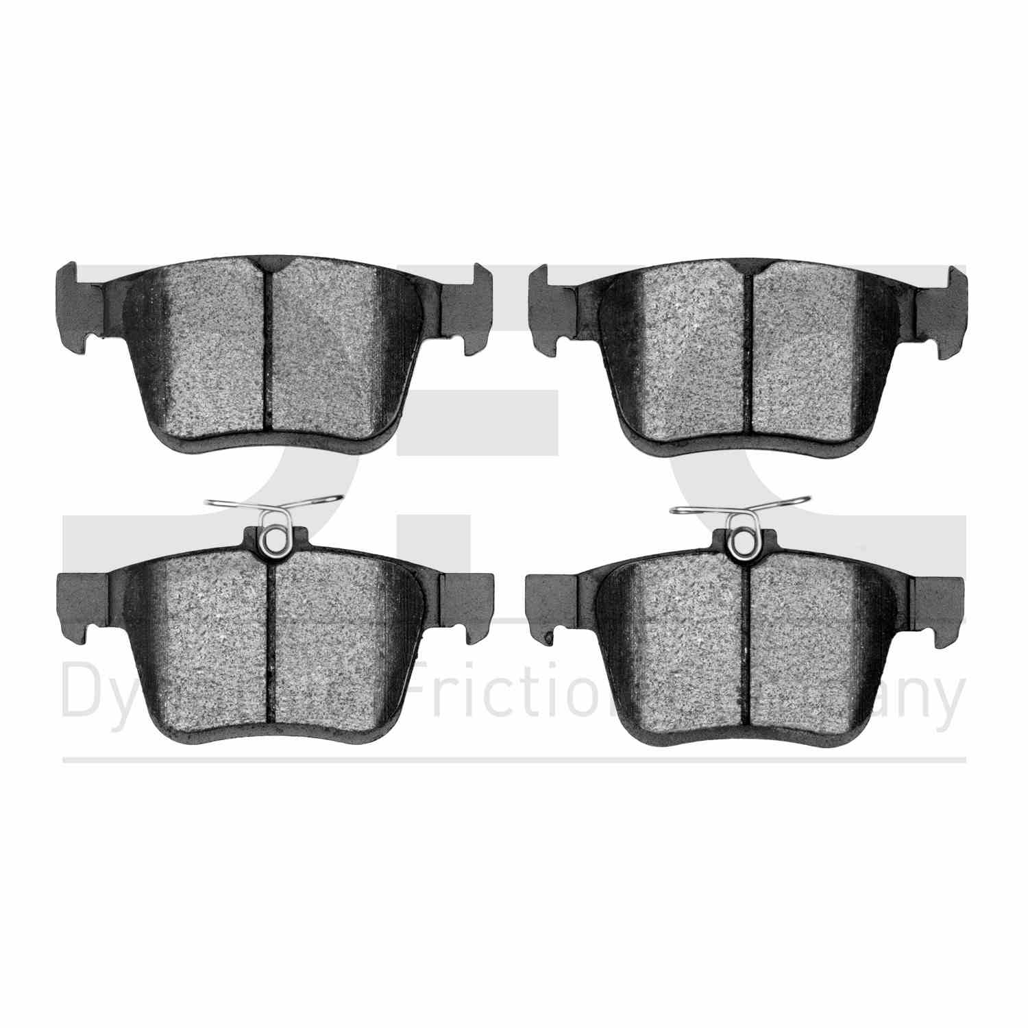 Dynamic Friction Company Disc Brake Pad Set  top view frsport 1310-1761-00