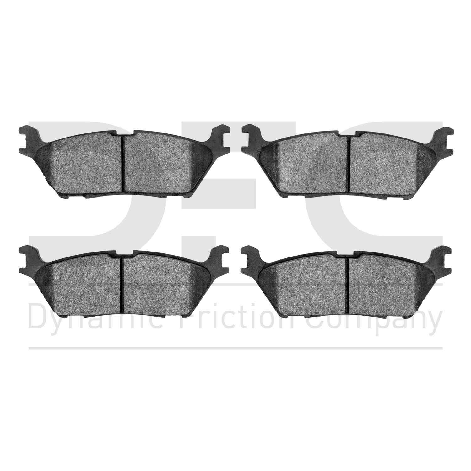 Dynamic Friction Company Disc Brake Pad Set  top view frsport 1310-1790-00