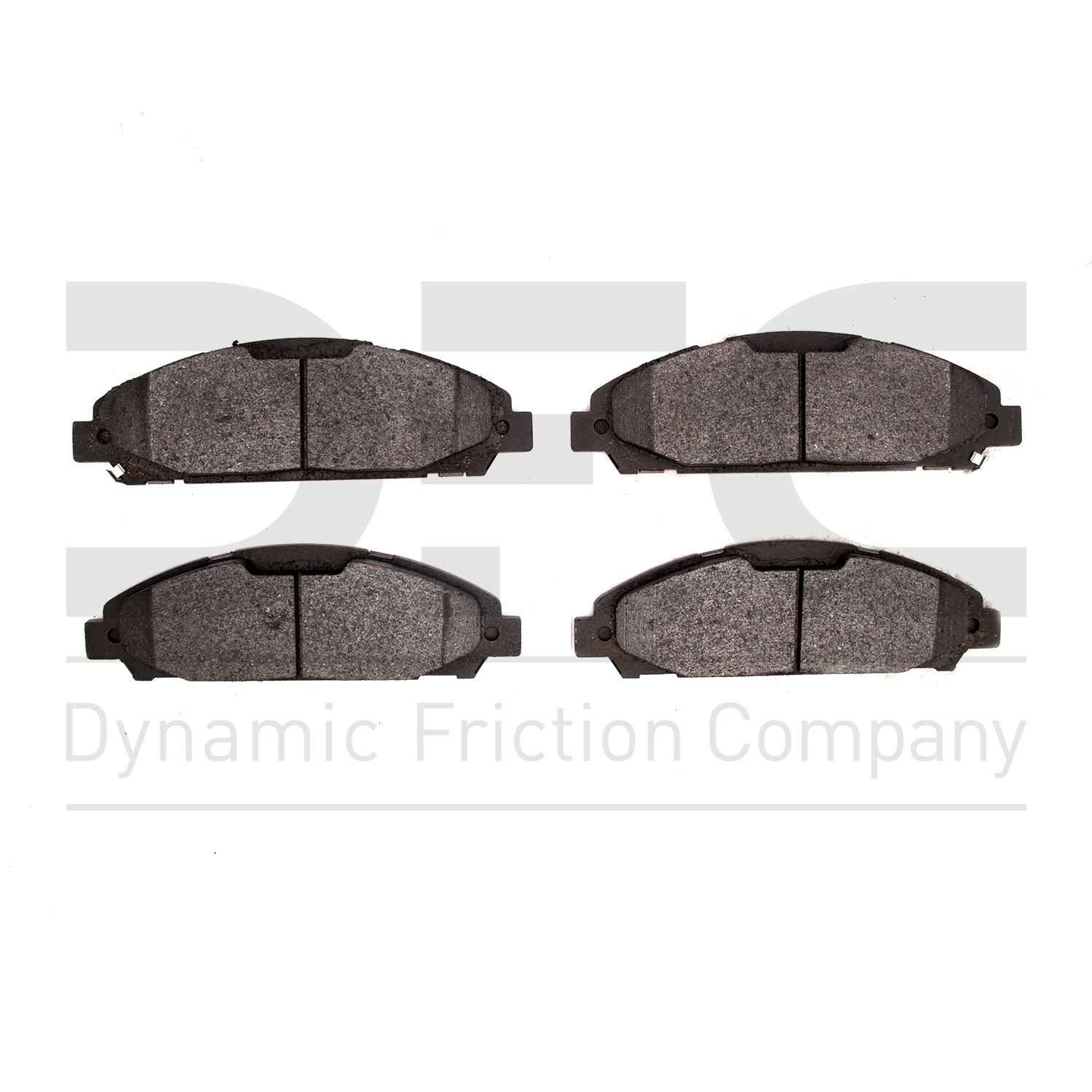 Dynamic Friction Company Disc Brake Pad Set  top view frsport 1310-1791-00