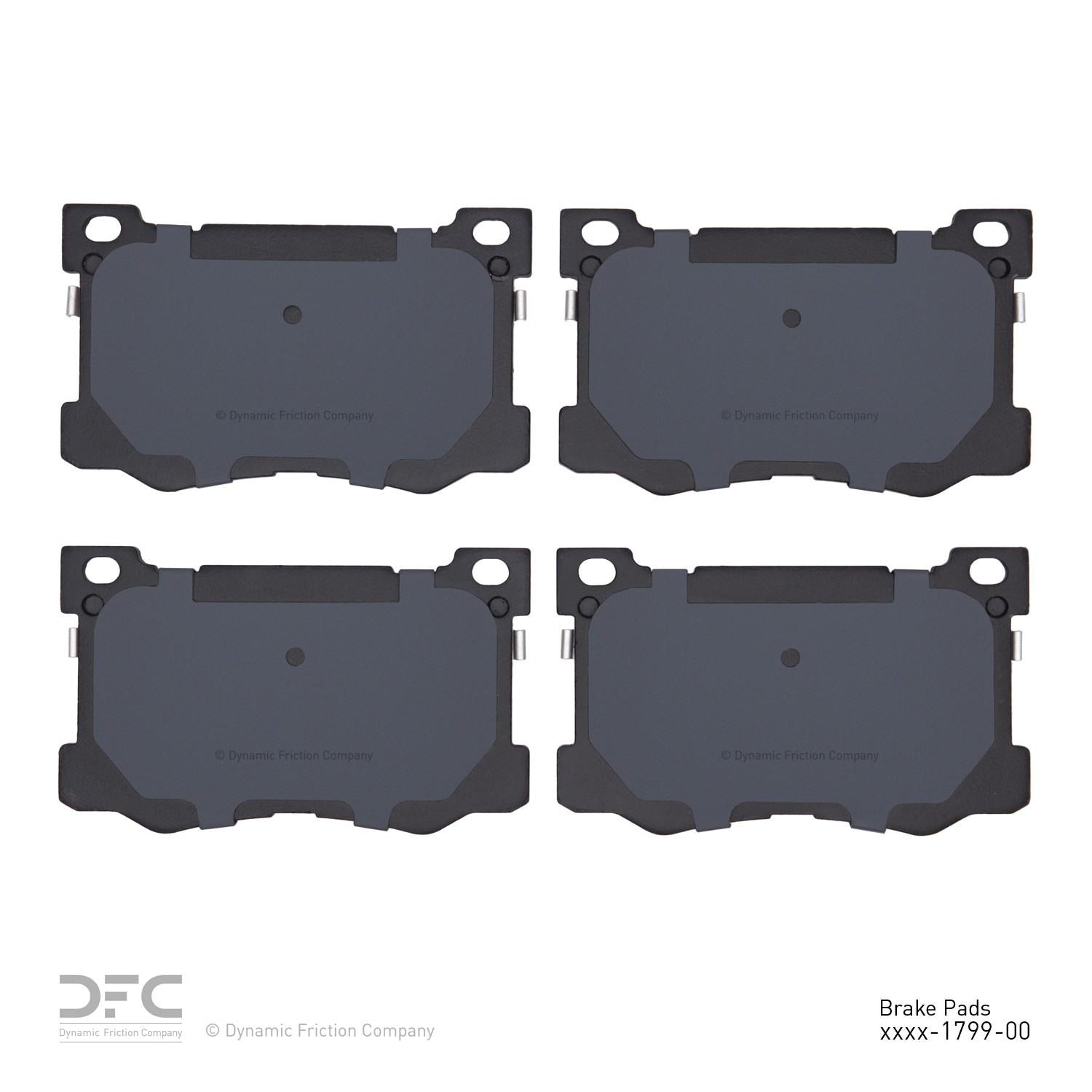 dynamic friction company disc brake pad set  frsport 1310-1799-00