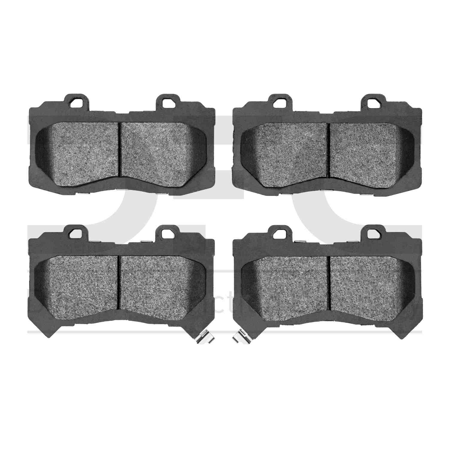 Dynamic Friction Company Disc Brake Pad Set  top view frsport 1310-1802-00