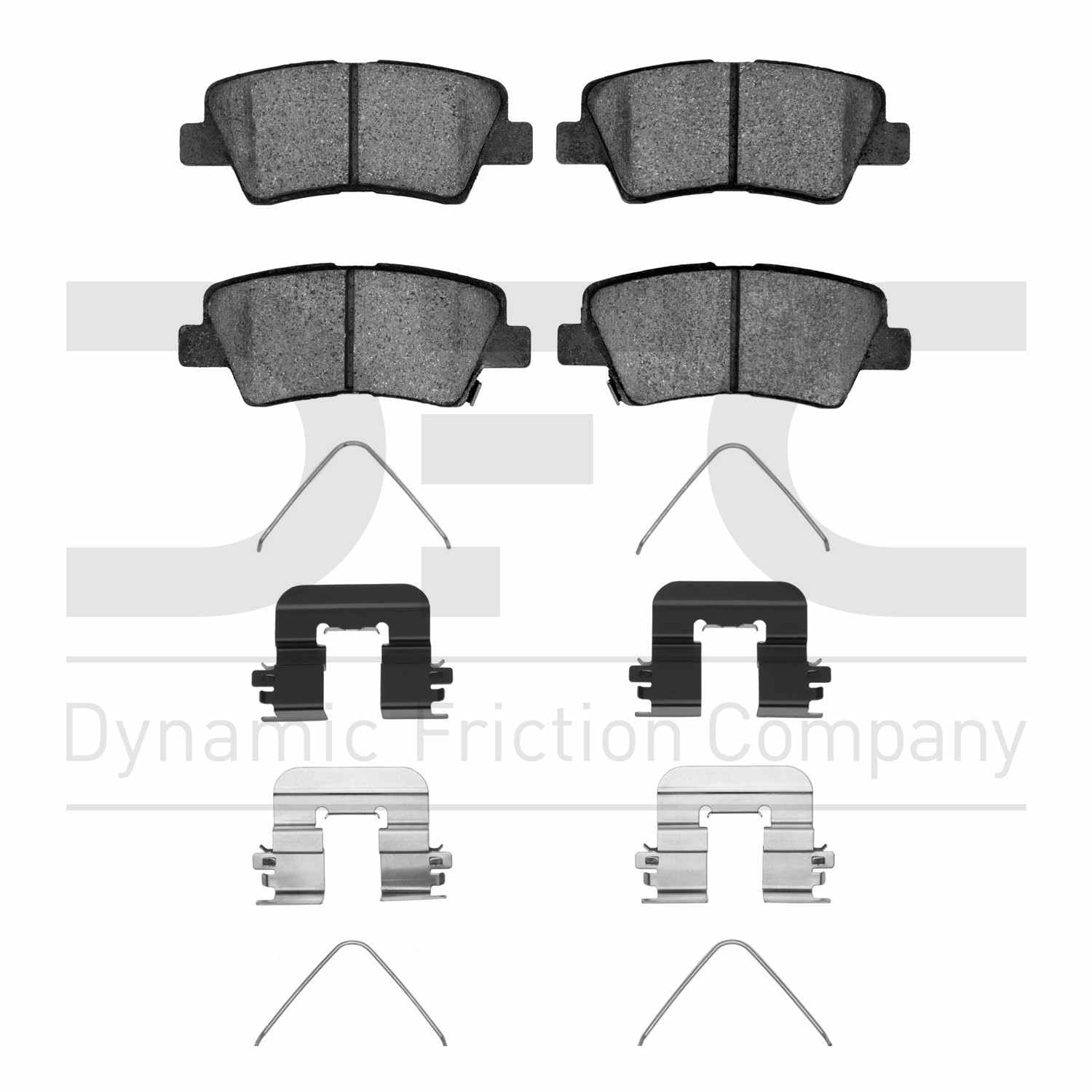 Dynamic Friction Company Disc Brake Pad Set  top view frsport 1310-1813-01