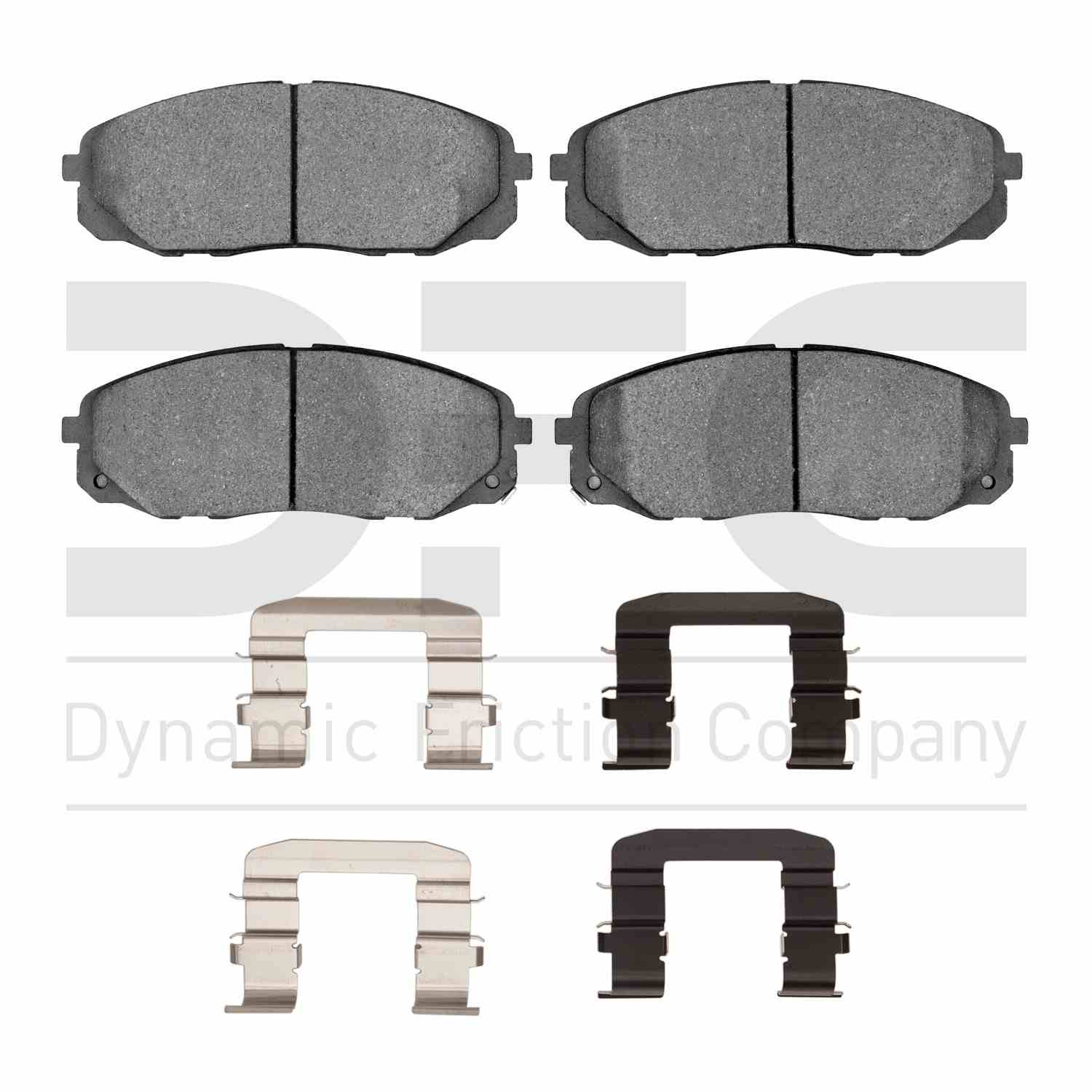 Dynamic Friction Company Disc Brake Pad Set  top view frsport 1310-1814-01