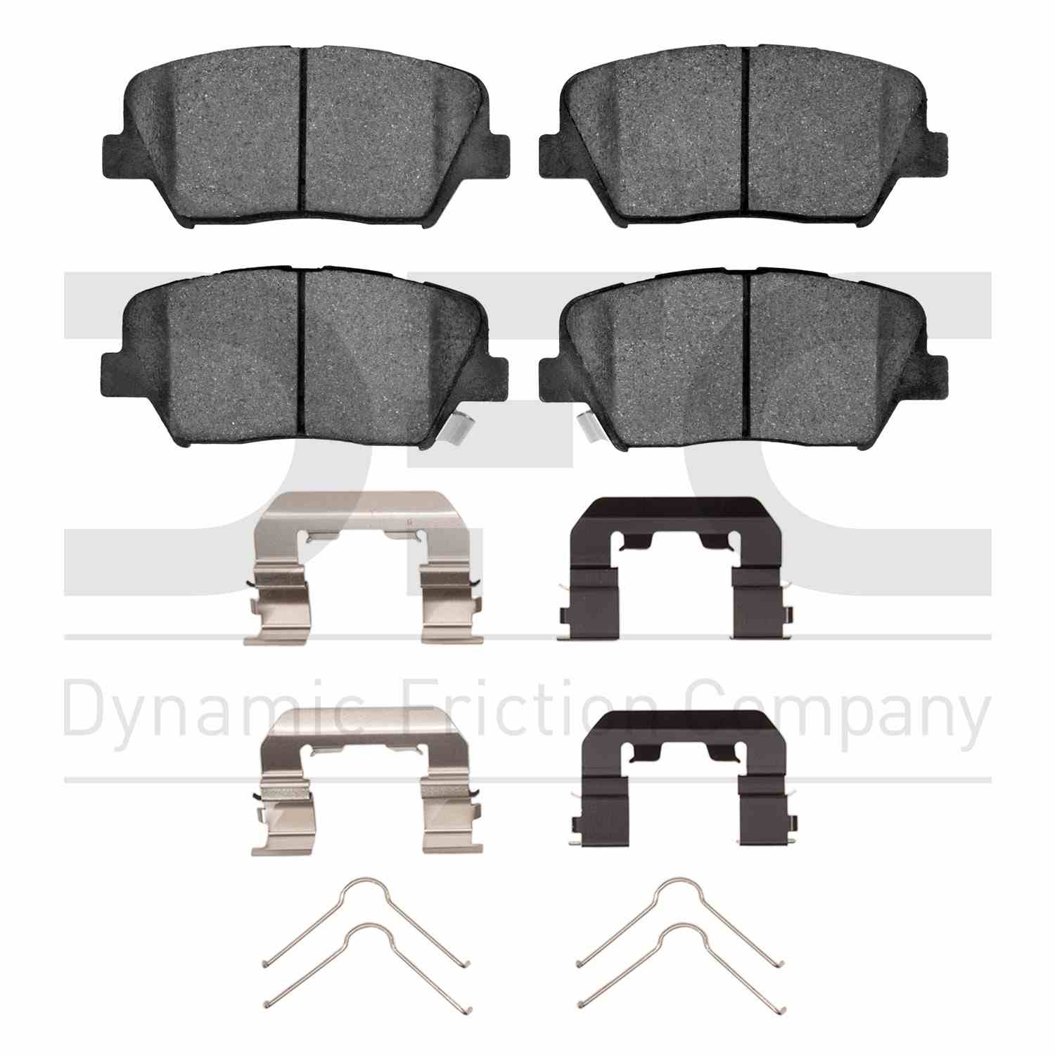 Dynamic Friction Company Disc Brake Pad Set  top view frsport 1310-1815-01