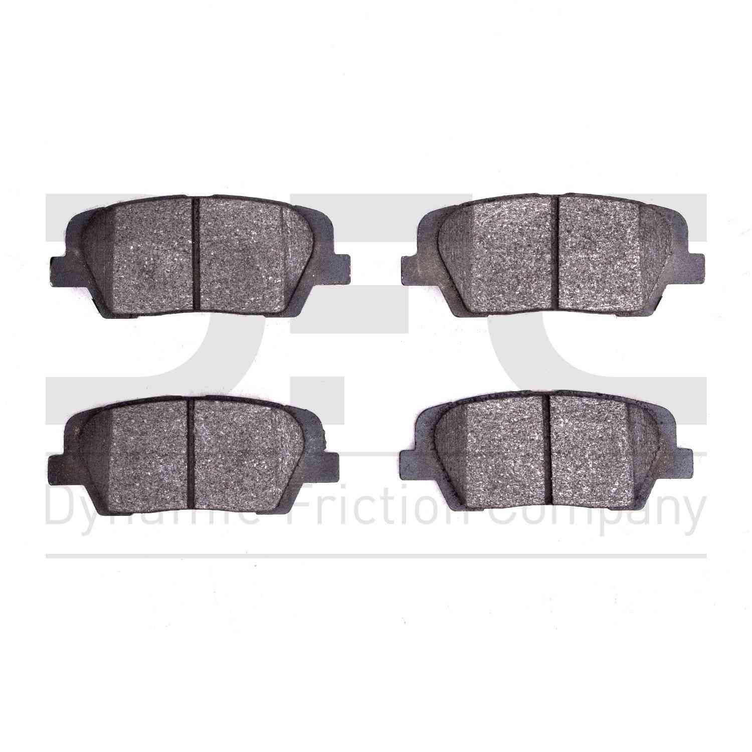 Dynamic Friction Company Disc Brake Pad Set  top view frsport 1310-1816-00