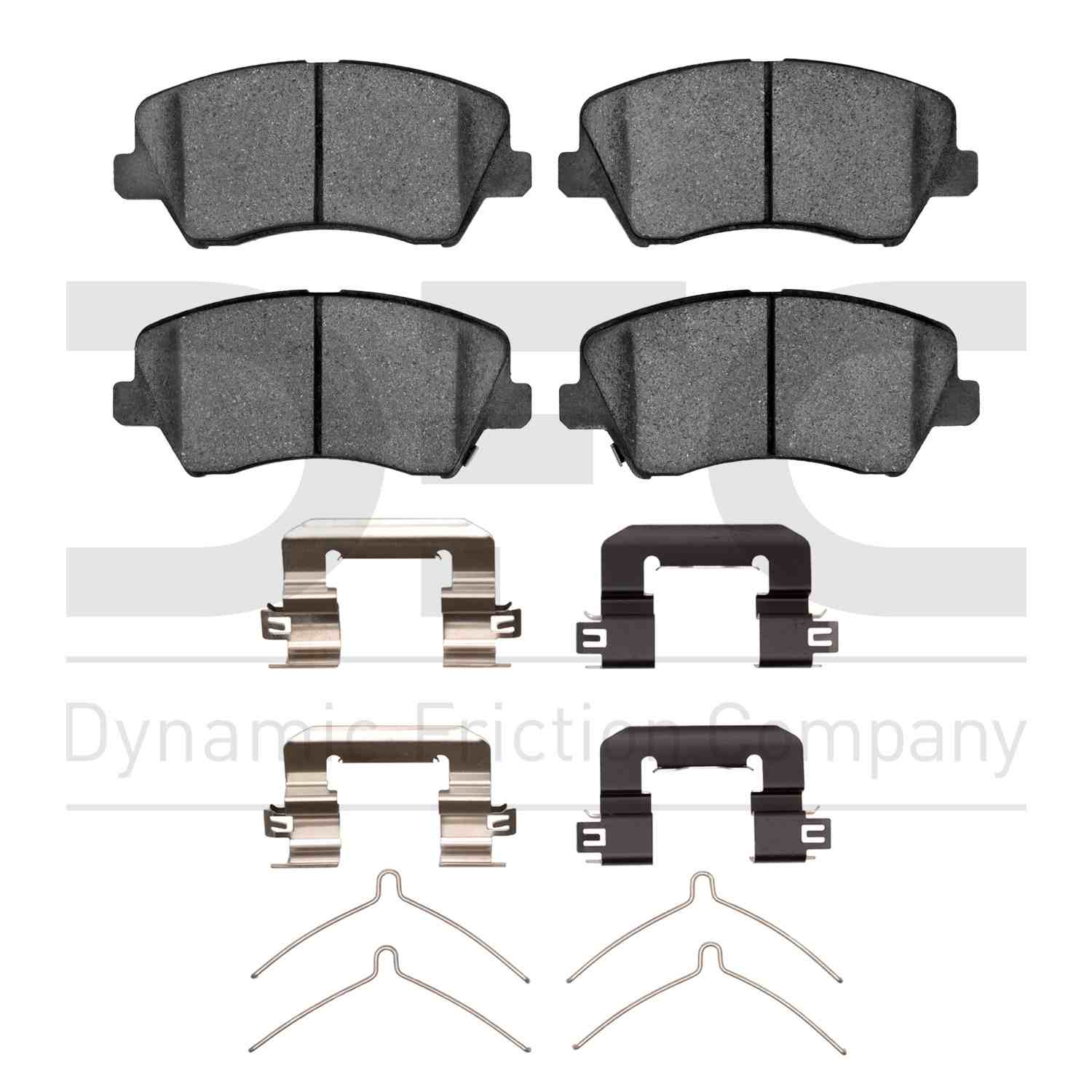 Dynamic Friction Company Disc Brake Pad Set  top view frsport 1310-1828-01